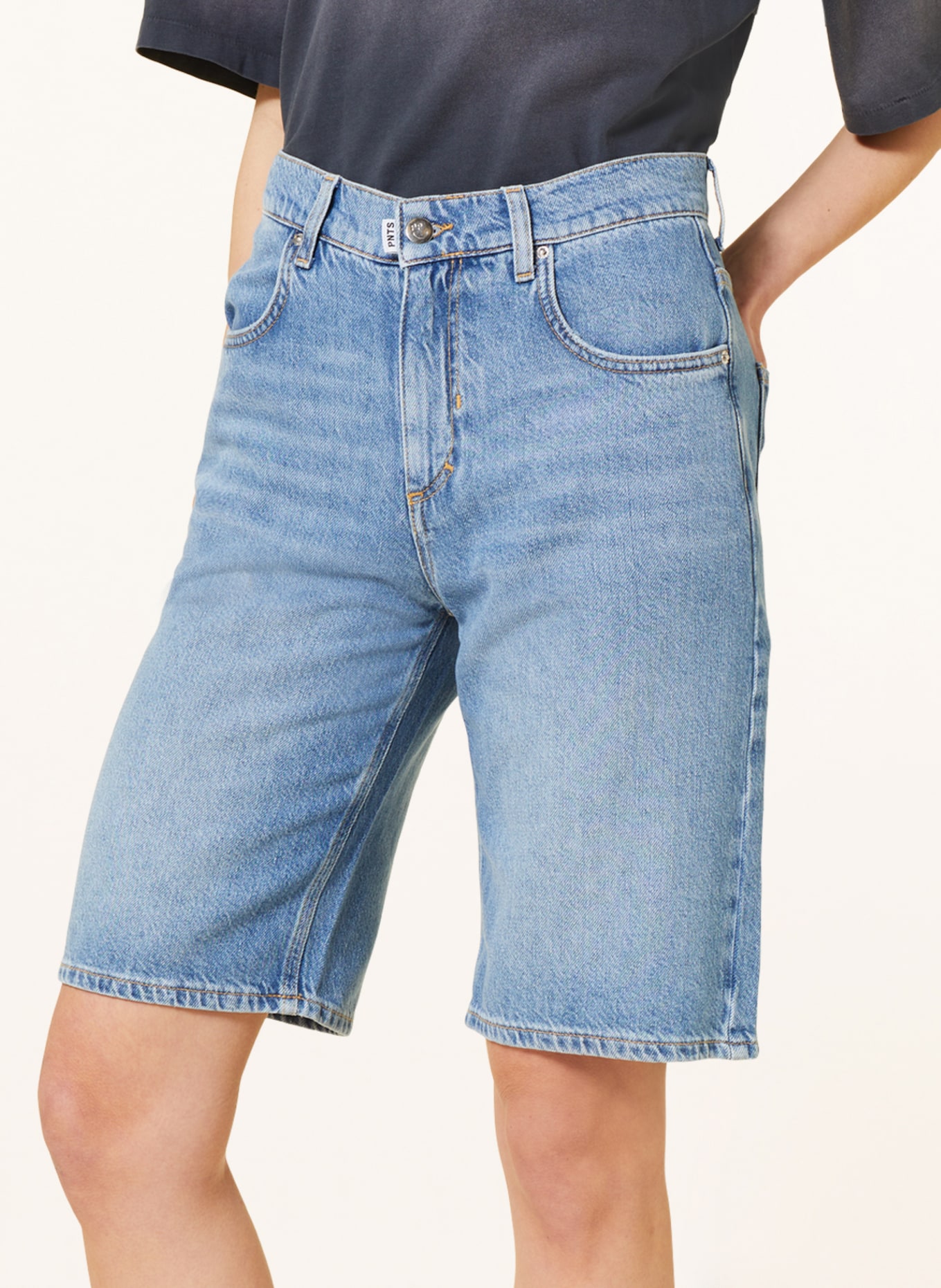 PNTS Denim shorts THE BAGGY, Color: 28 FADED BLUE (Image 5)