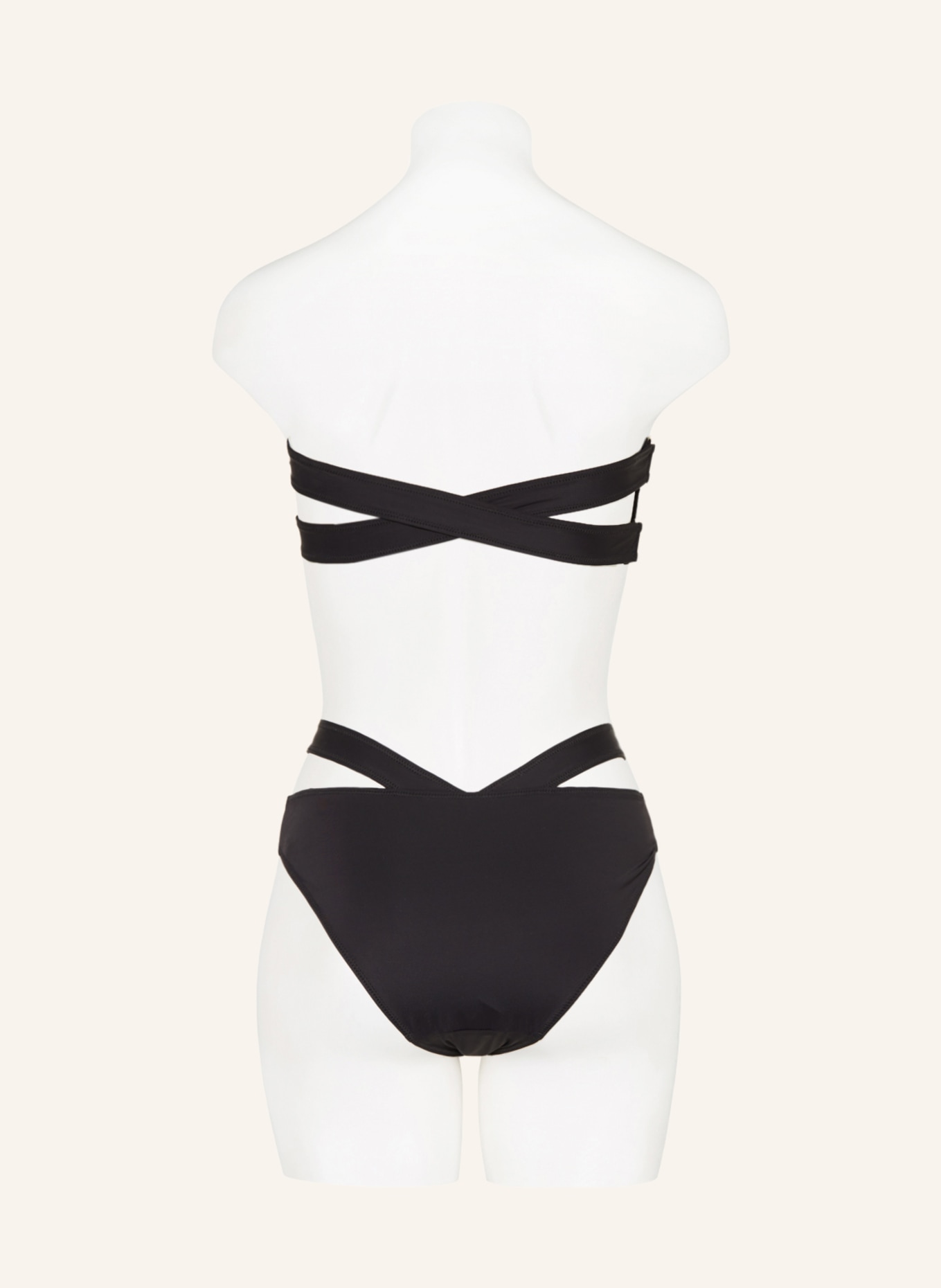 ENVELOPE 1976 Bandeau bikini top PACHA, Color: BLACK (Image 3)