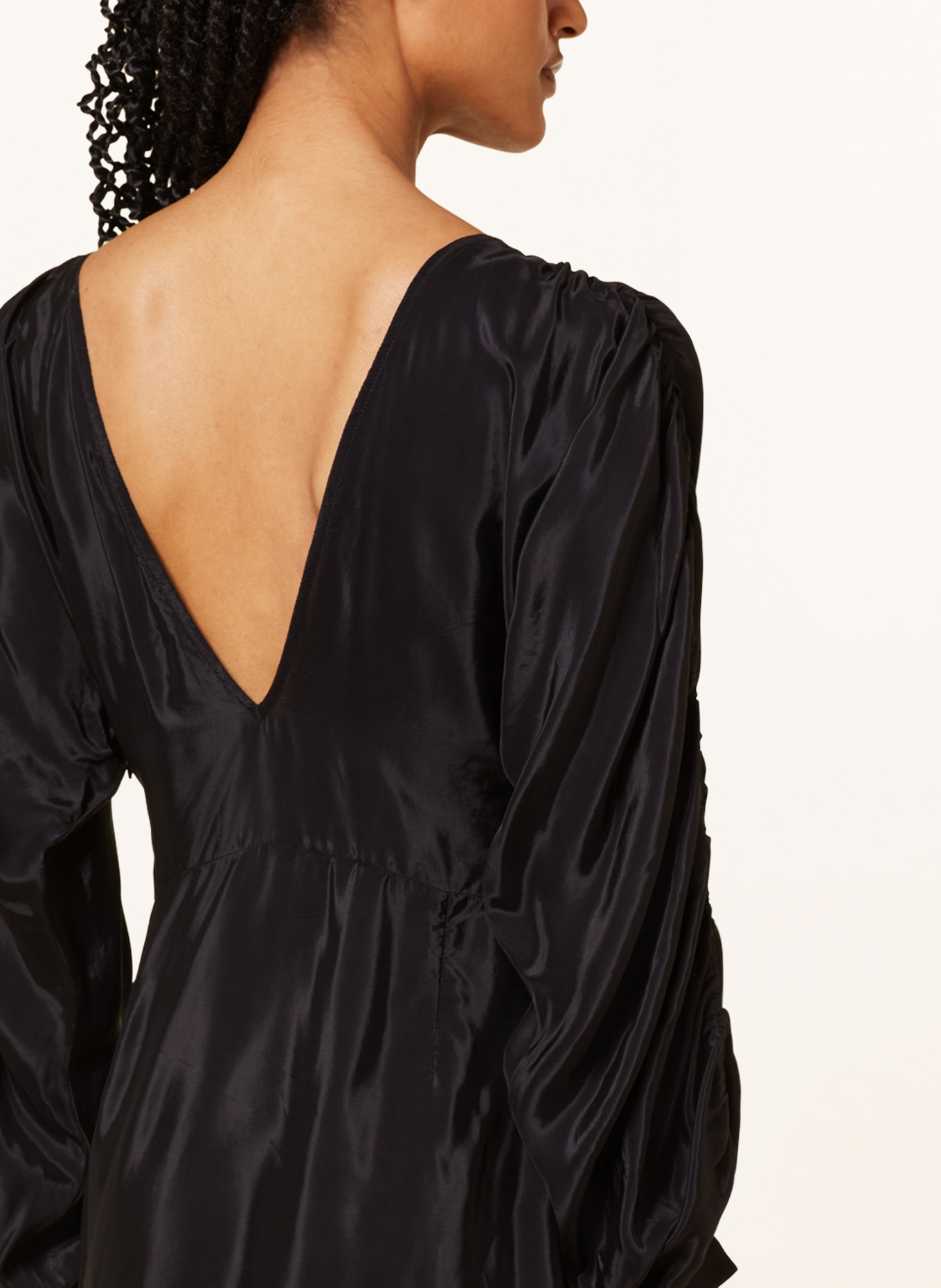 ENVELOPE 1976 Dress DYNASTY with silk, Color: BLACK (Image 4)