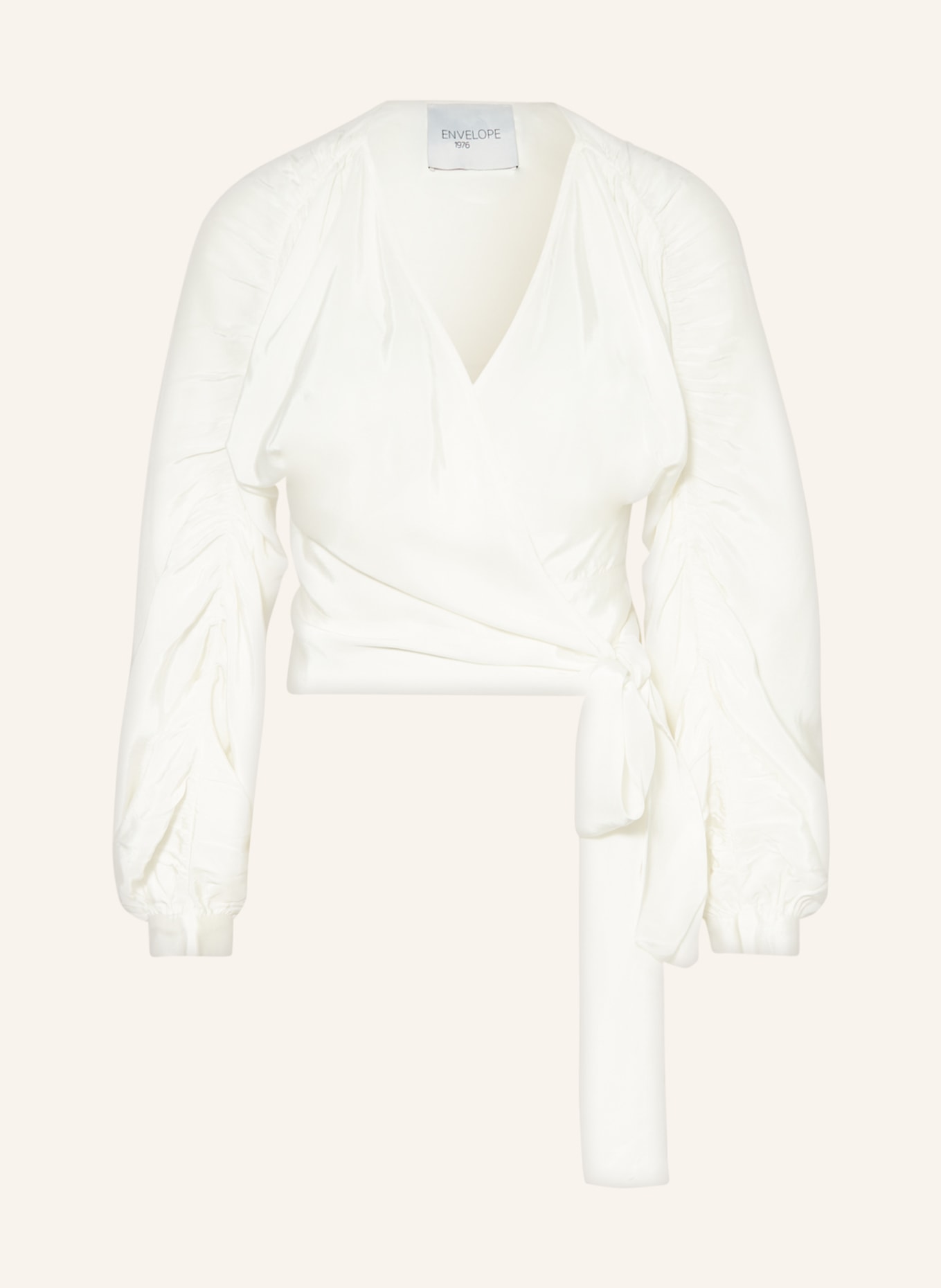 ENVELOPE 1976 Blouse top MONIQUE with silk, Color: WHITE (Image 1)