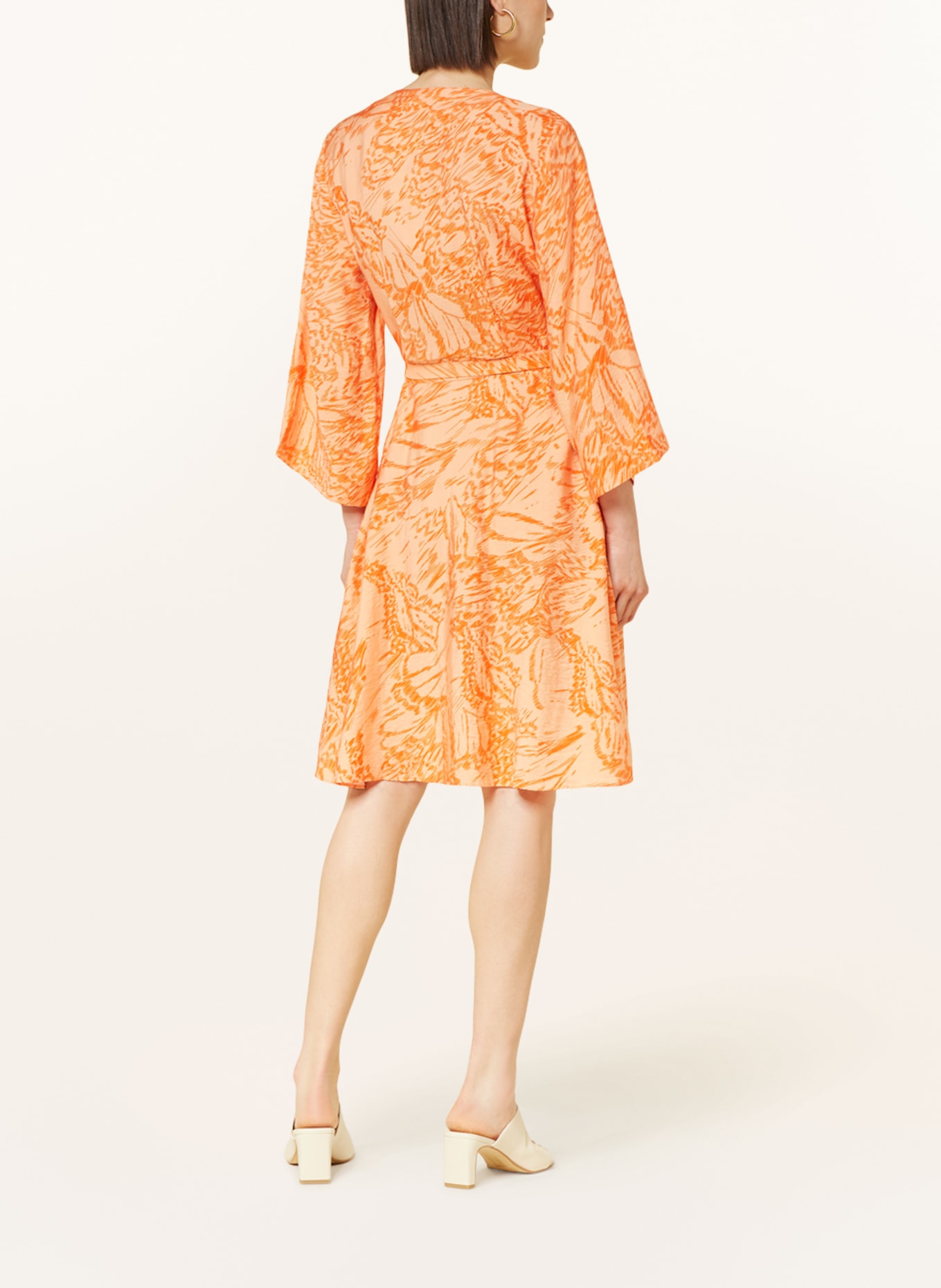 InWear Wrap dress DRITAIW with 3/4 sleeves, Color: ORANGE/ LIGHT ORANGE (Image 3)