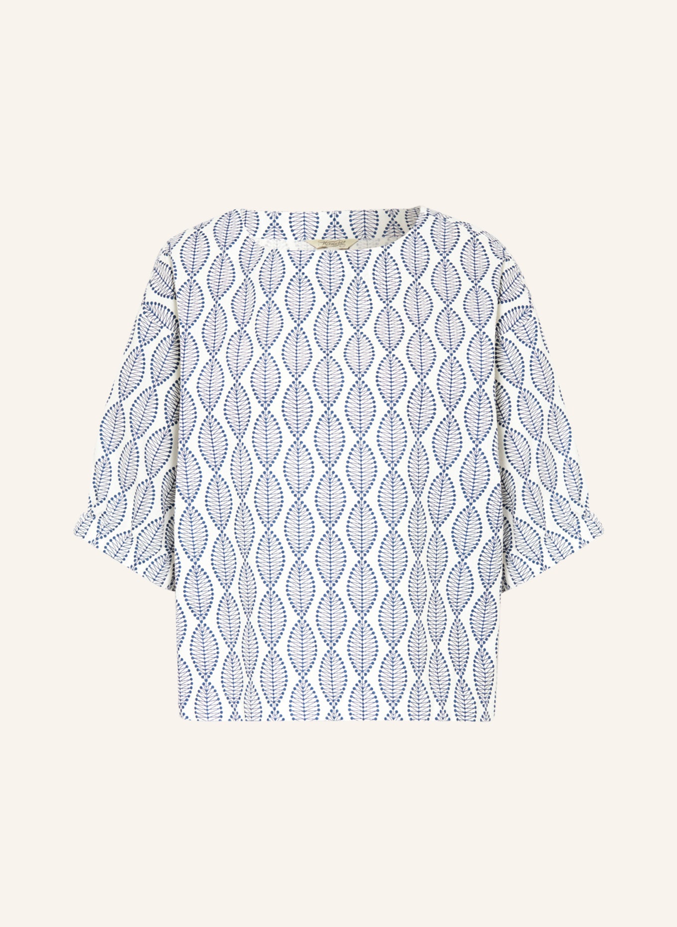 Herrlicher Shirt blouse BATINA, Color: WHITE/ BLUE (Image 1)