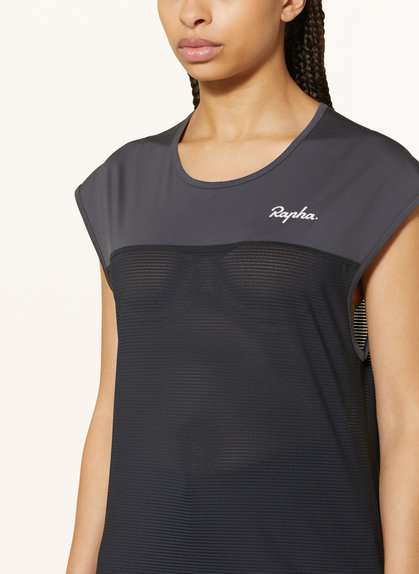 Rapha Cycling top TRAIL LIGHTWEIGHT made of mesh, Color: BLACK (Image 4)