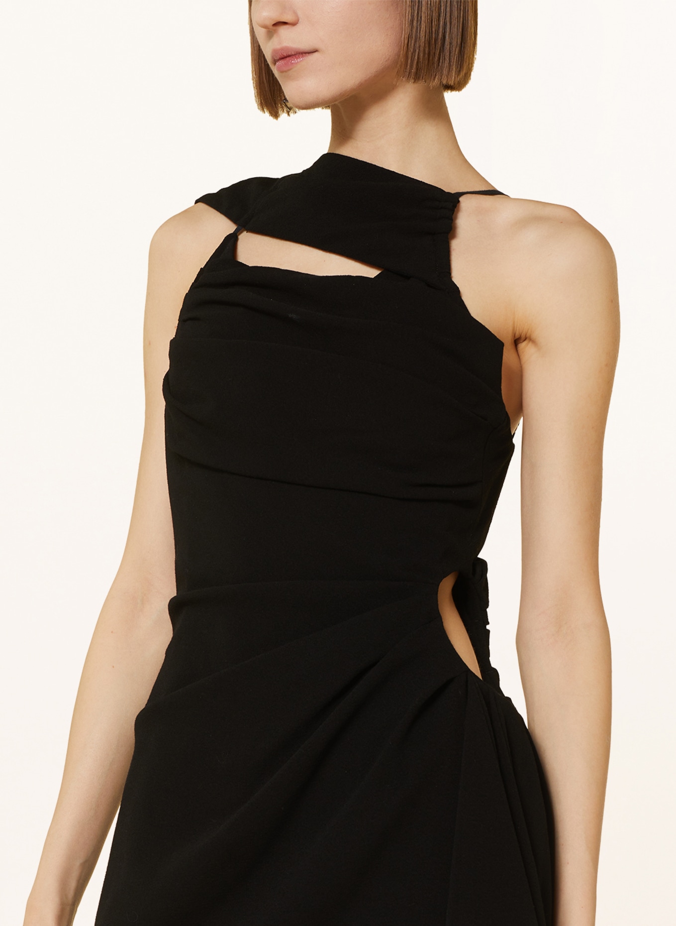 JACQUEMUS Kleid LA ROBE ABANADA: SCHWARZ