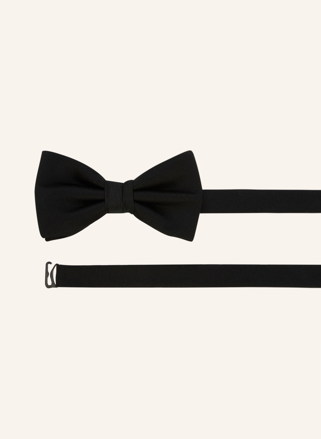 WILVORST Set: Bow tie and pocket square, Color: BLACK (Image 3)