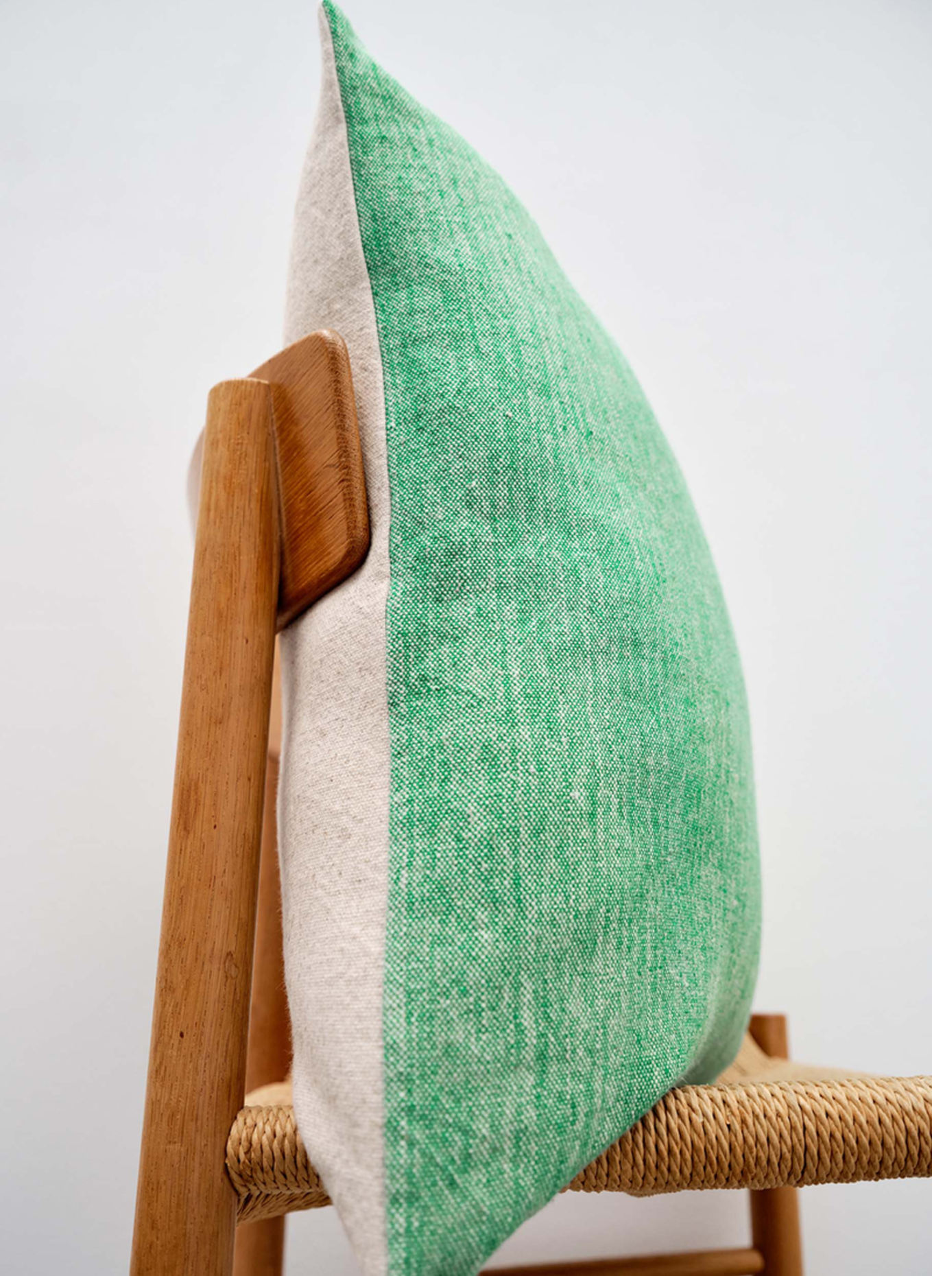 Marc O'Polo Decorative cushion RIBBAN, Color: MINT/ CREAM (Image 4)