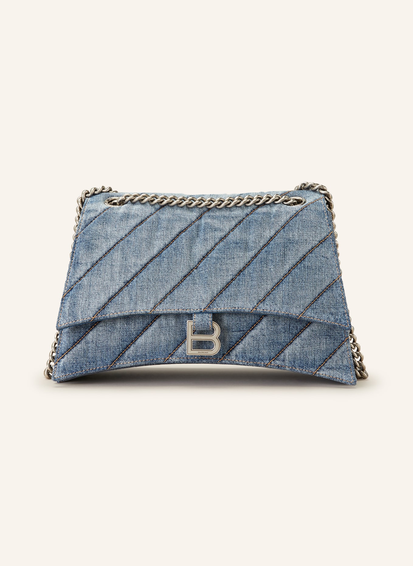BALENCIAGA Schultertasche CRUSH MEDIUM: BLAU