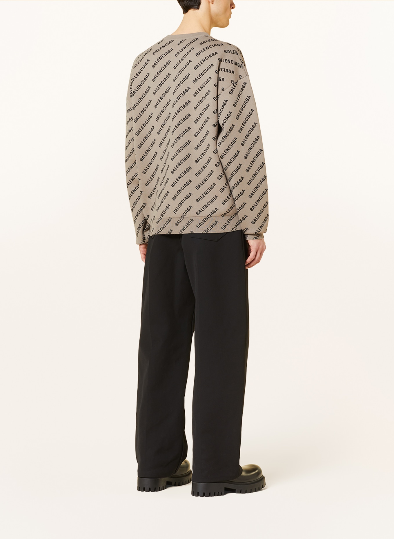 BALENCIAGA Pullover, Farbe: BEIGE/ SCHWARZ (Bild 3)