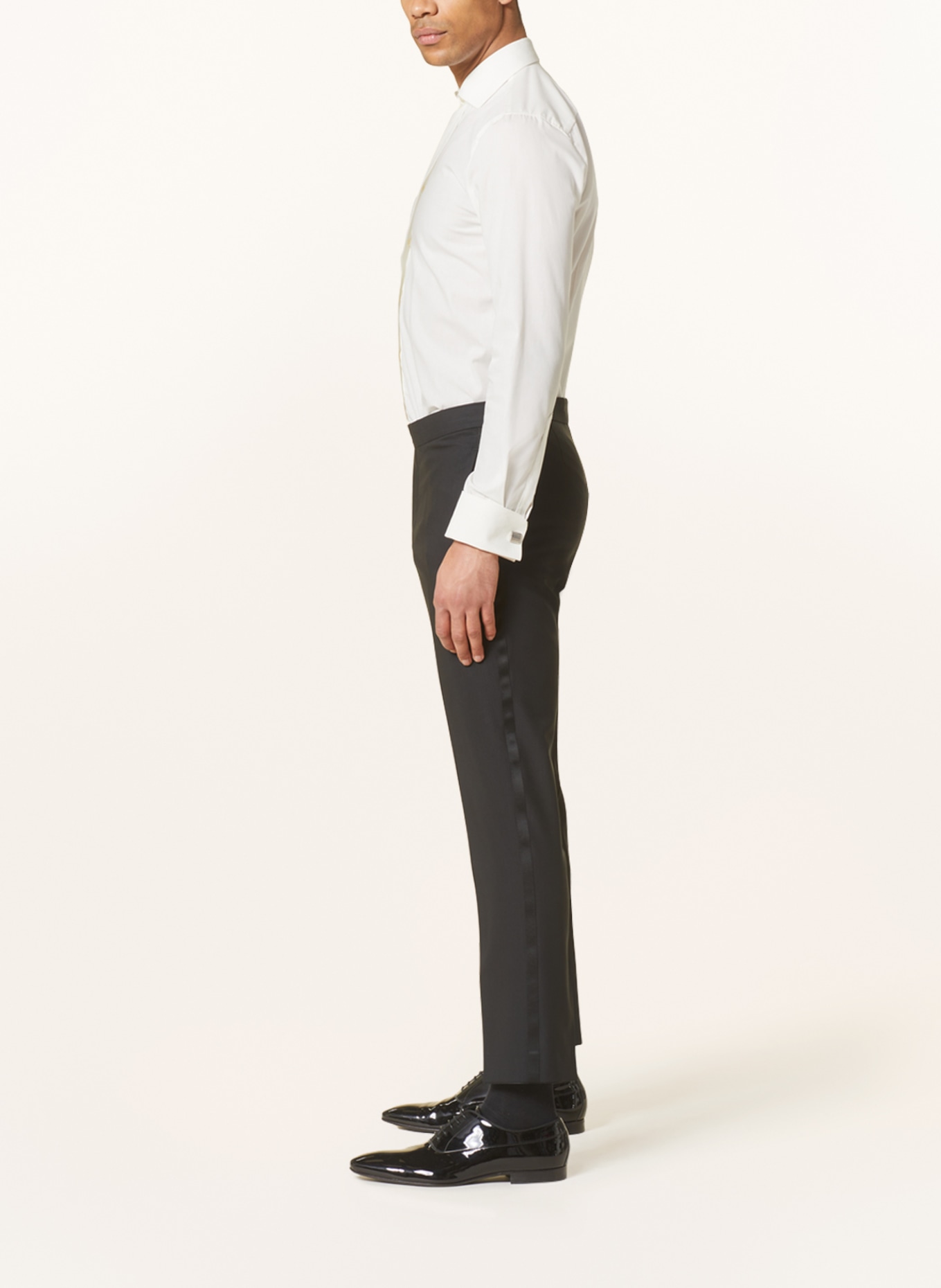 WILVORST Spodnie garniturowe slim fit, Kolor: CZARNY (Obrazek 5)