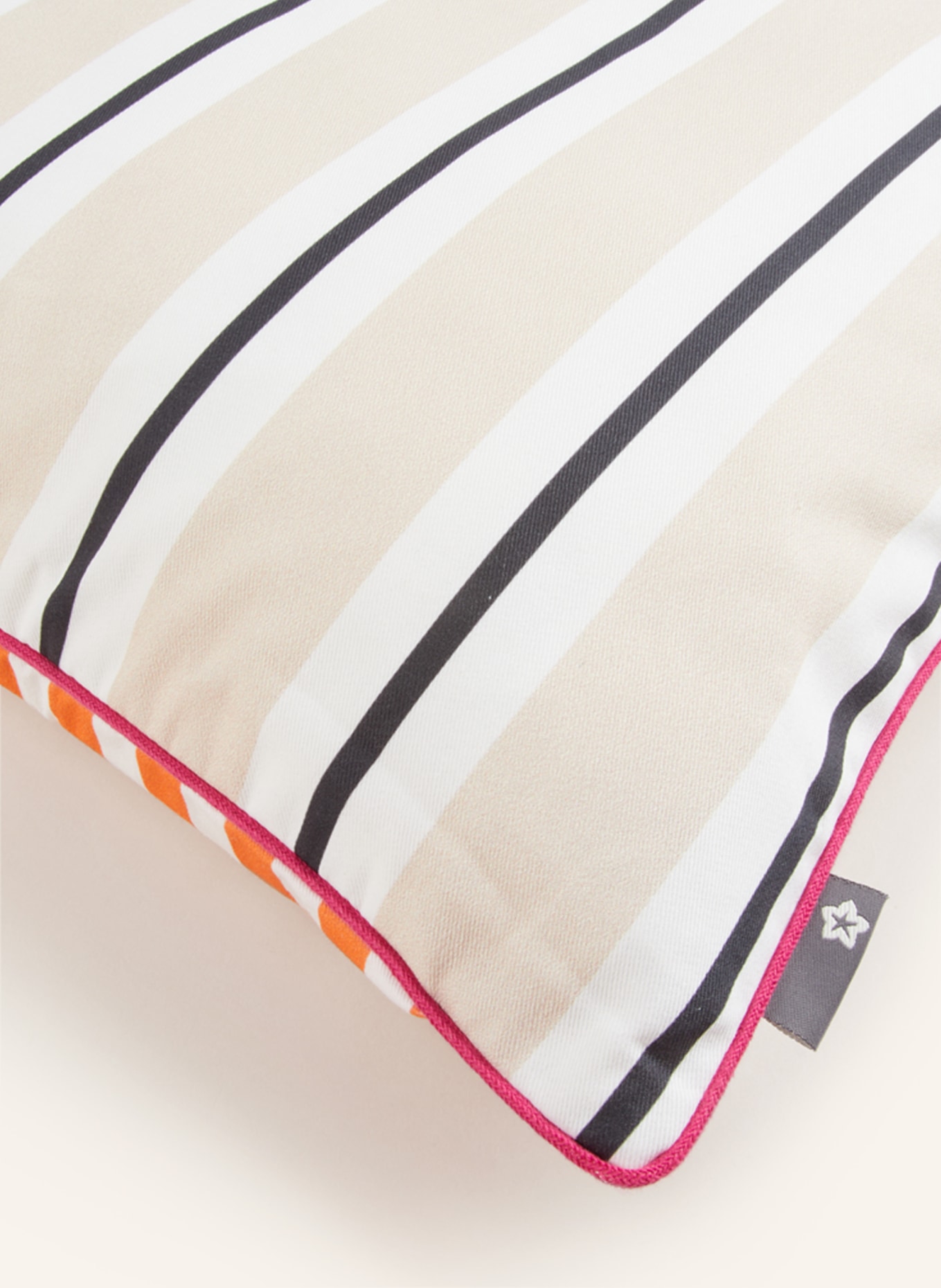 pichler Decorative cushion cover TRIO-K, Color: CREAM/ BEIGE/ ORANGE (Image 3)