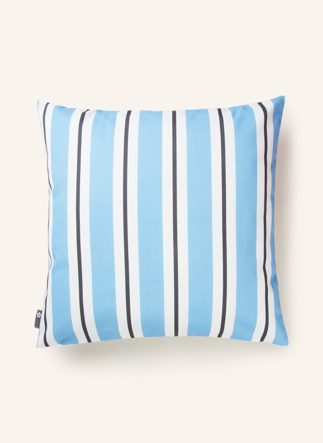 pichler Decorative cushion cover DUETTO, Color: CREAM/ LIGHT BLUE/ BLACK (Image 2)