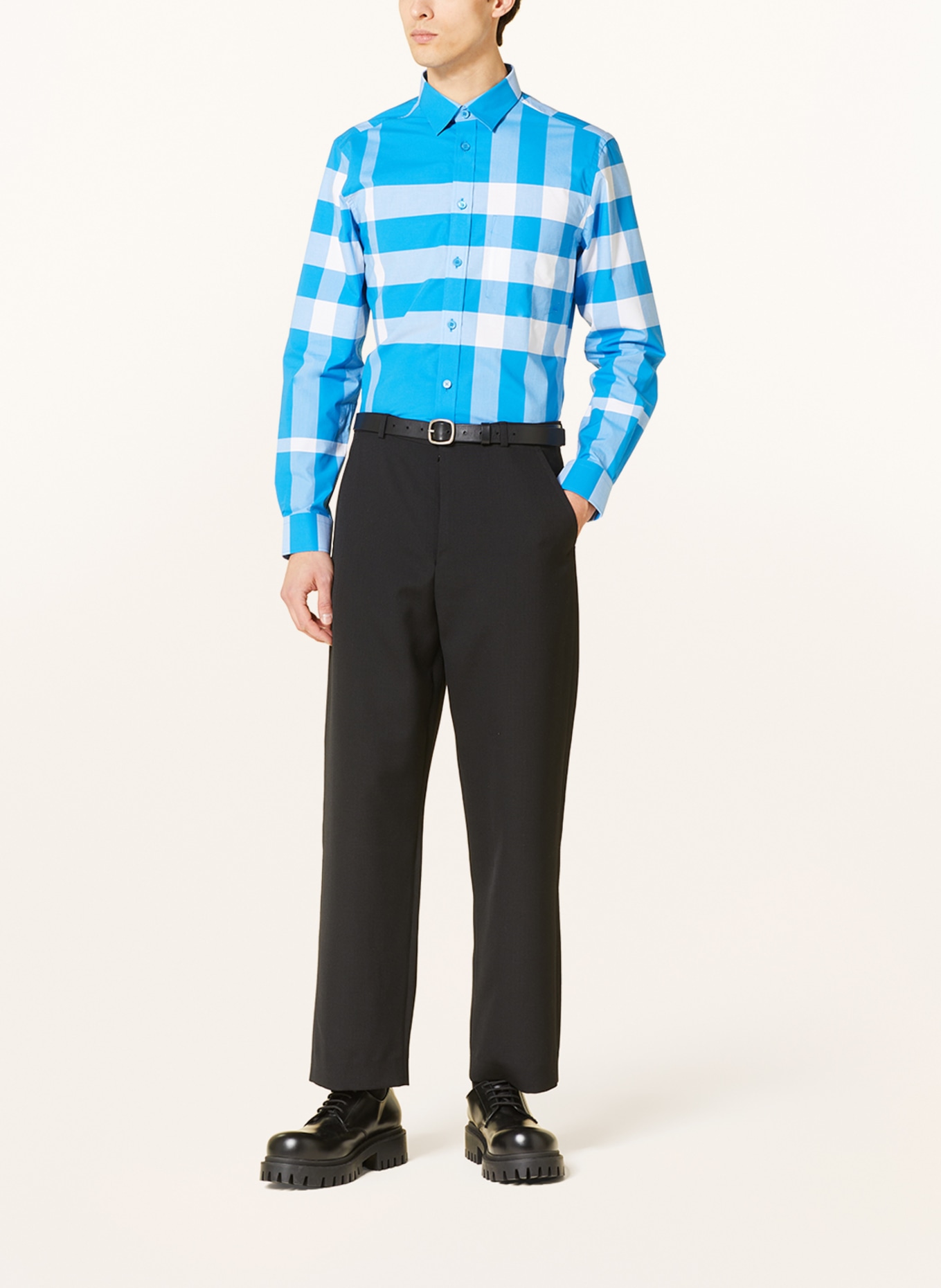 BURBERRY Hemd SOMERTON Slim Fit, Farbe: BLAU/ SCHWARZ/ HELLBLAU (Bild 2)