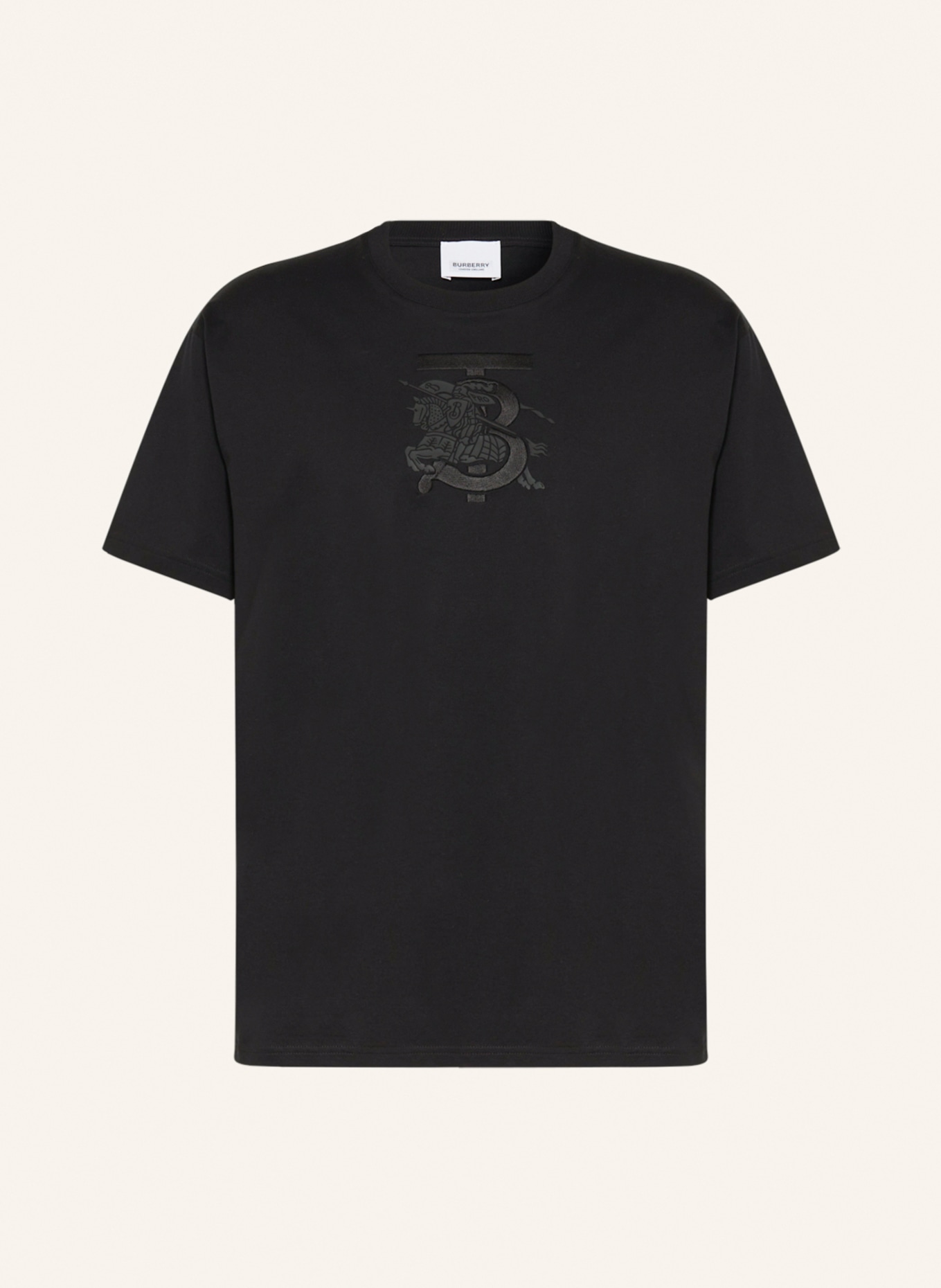 BURBERRY T-shirt TRISTAN, Kolor: CZARNY (Obrazek 1)