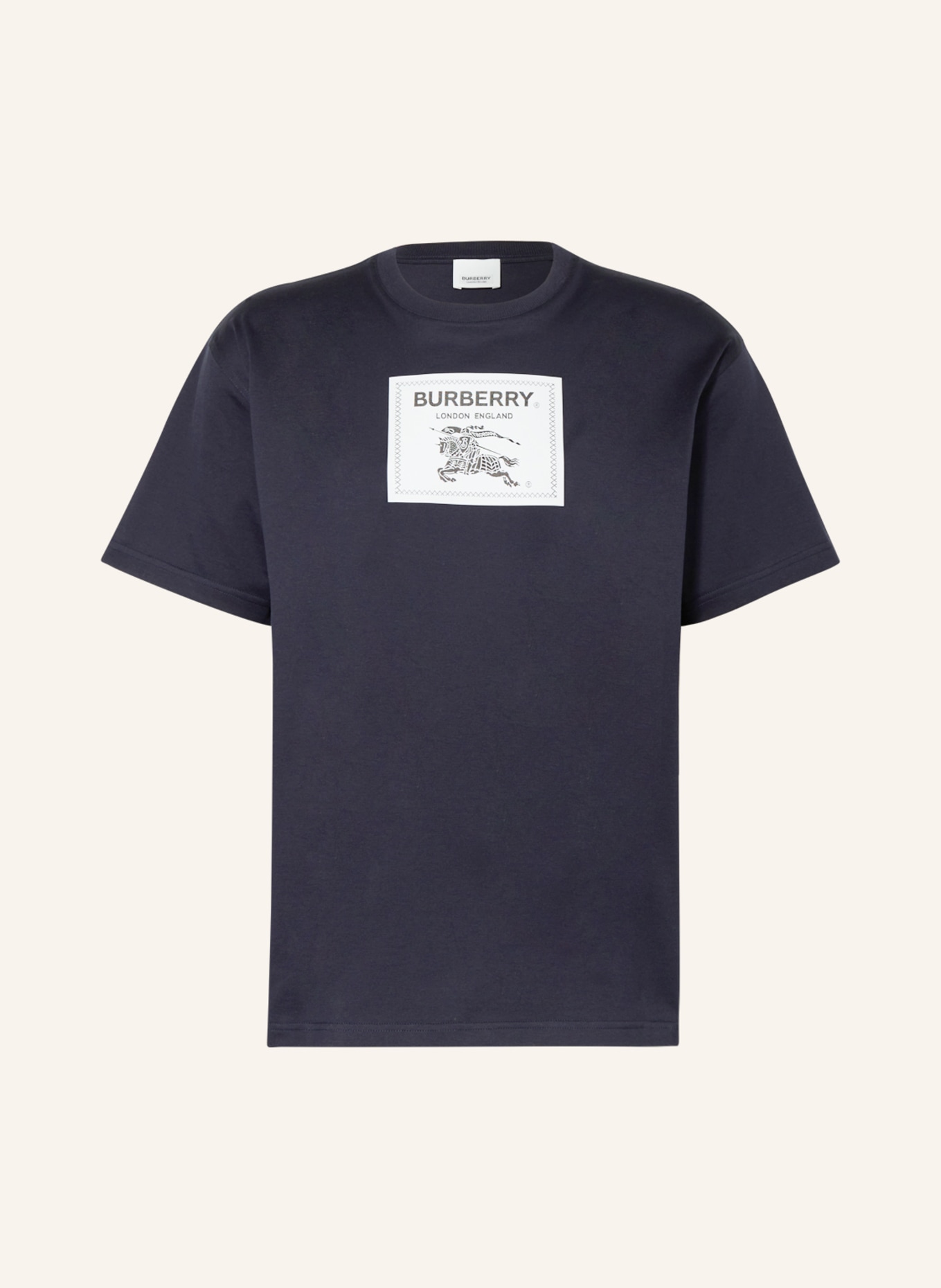 BURBERRY T-shirt ROUNDWOOD, Color: DARK BLUE/ WHITE (Image 1)