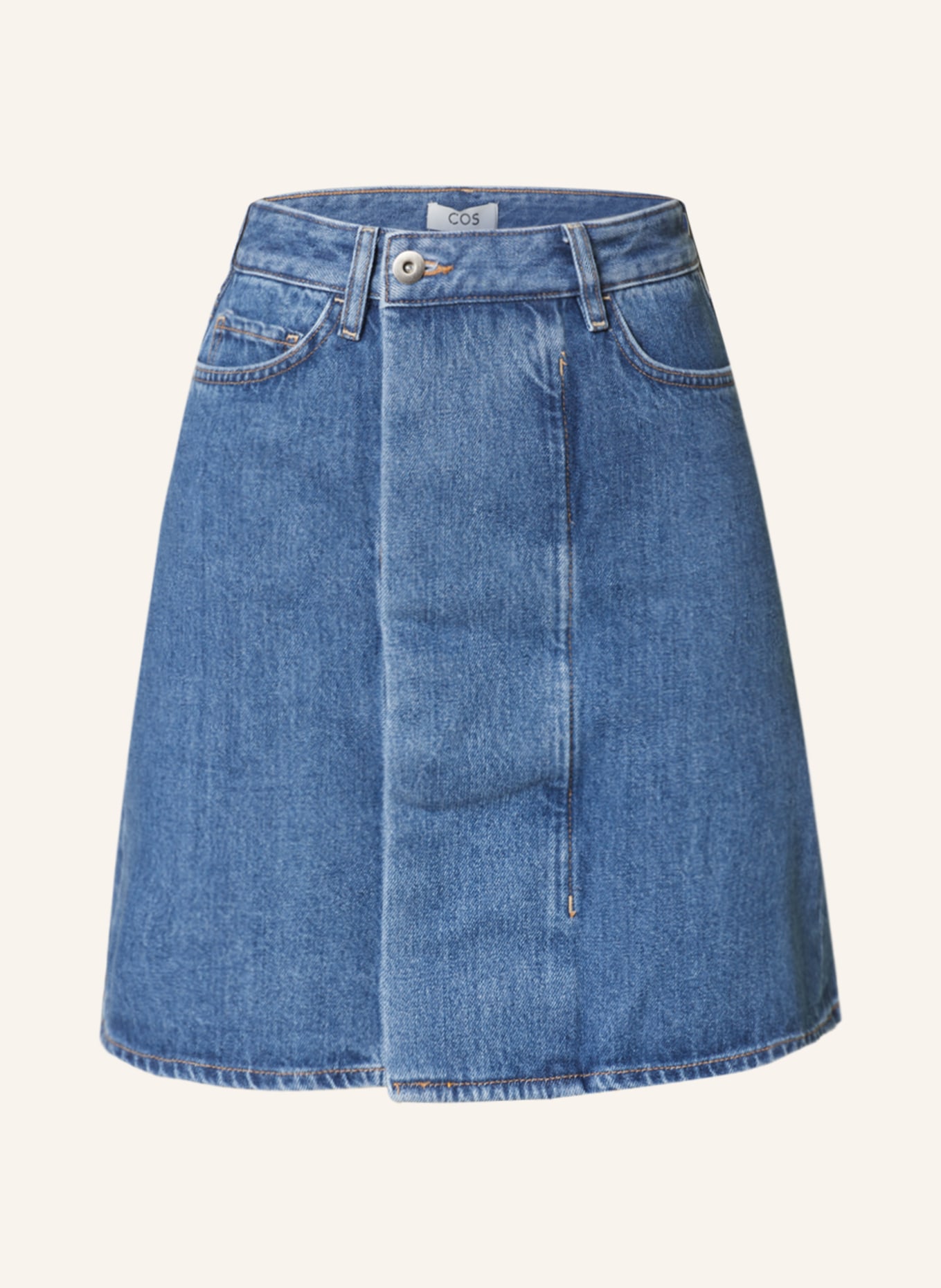 COS Spódnica jeansowa, Kolor: 001 79-212 BLUE MEDIUM (Obrazek 1)