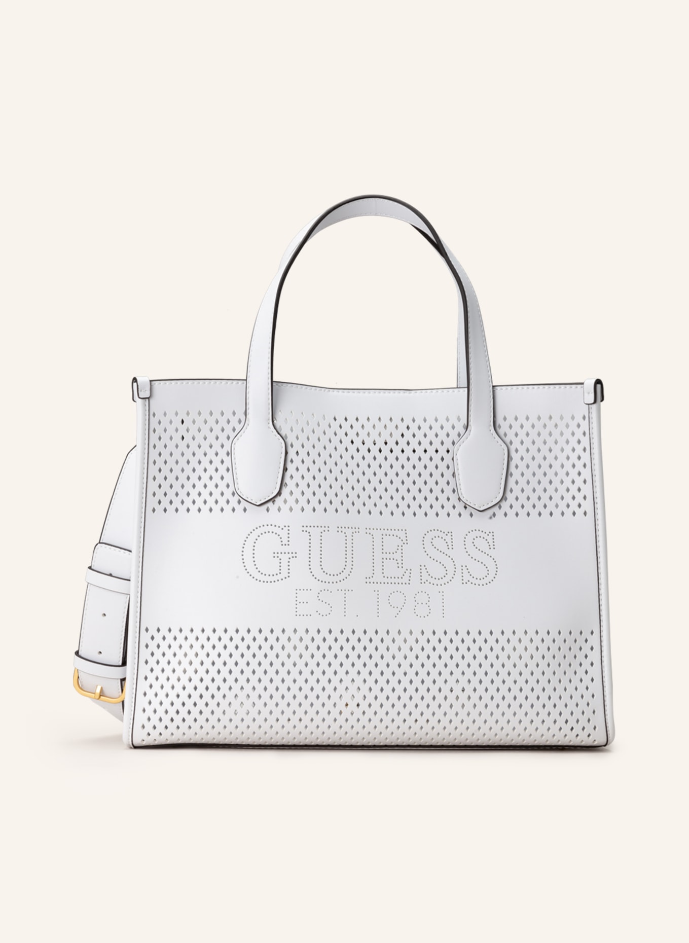 GUESS Shopper KATEY with pouch, Color: WHITE (Image 1)