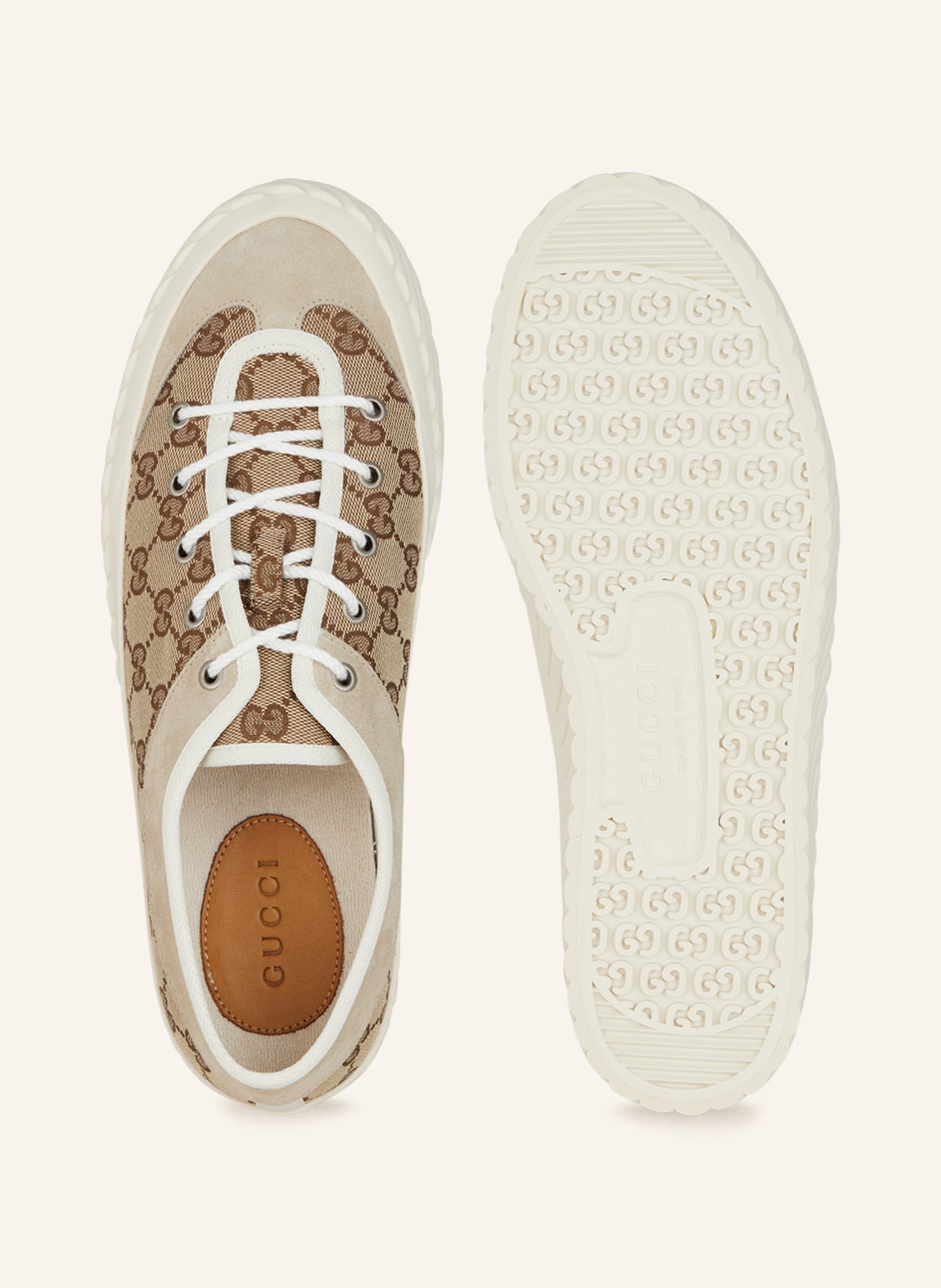 GUCCI Sneakers TORTUGA, Color: 9796 BEIGE-EBO/OATME/MY.W (Image 5)