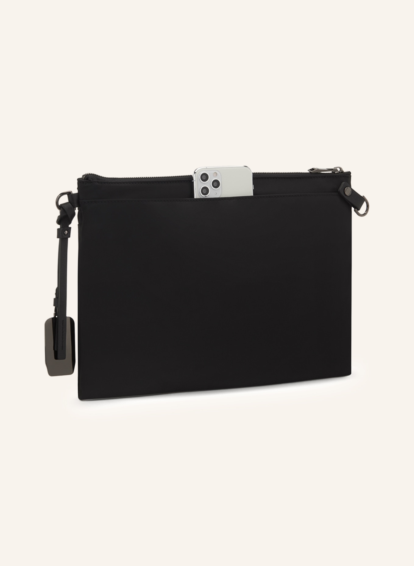 TUMI VOYAGEUR crossbody bag PATNA, Color: BLACK/ SILVER (Image 3)