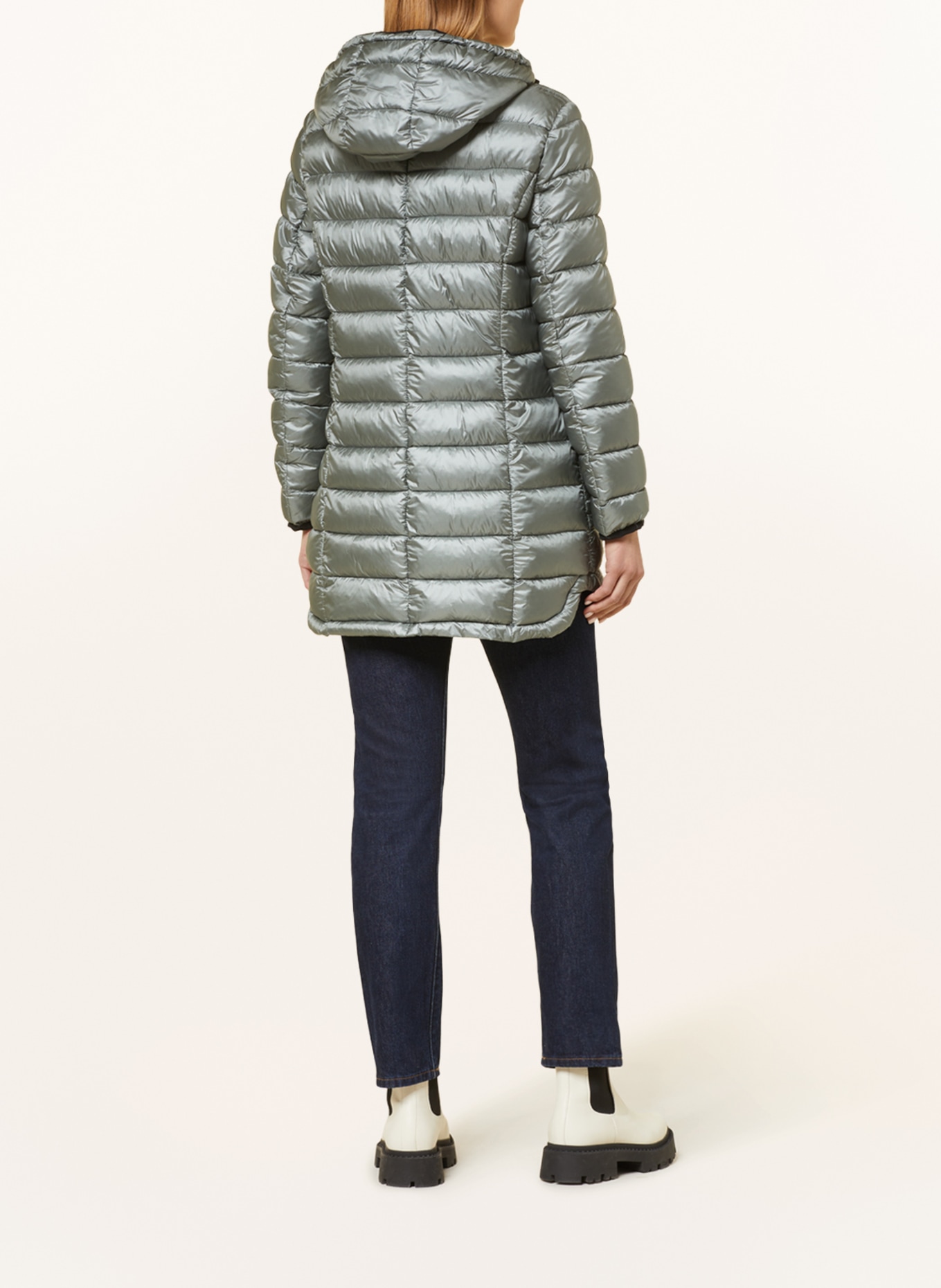 GIL BRET Quilted coat with DUPONT™ SORONA® insulation, Color: TEAL (Image 3)