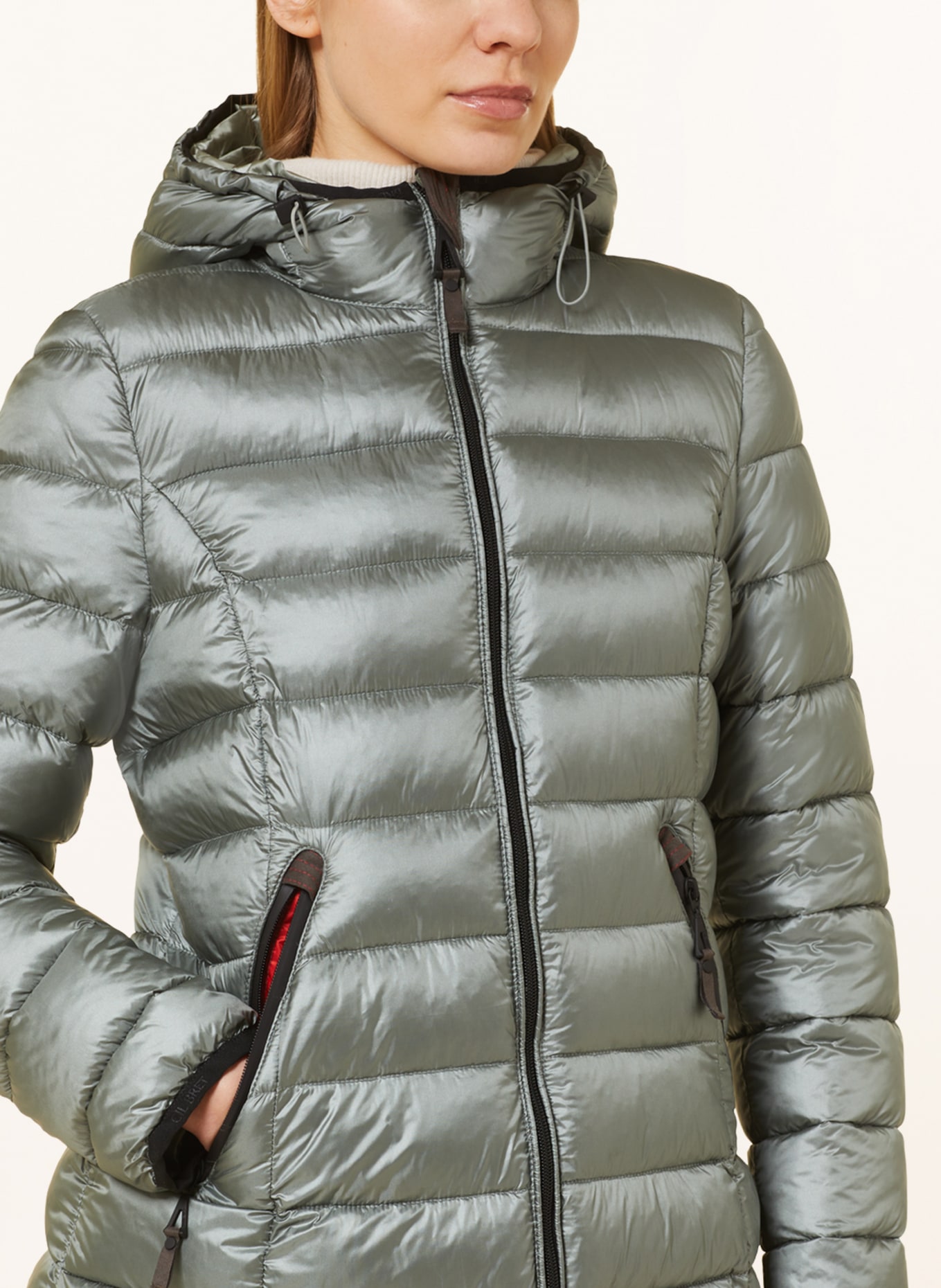 GIL BRET Quilted coat with DUPONT™ SORONA® insulation, Color: TEAL (Image 5)