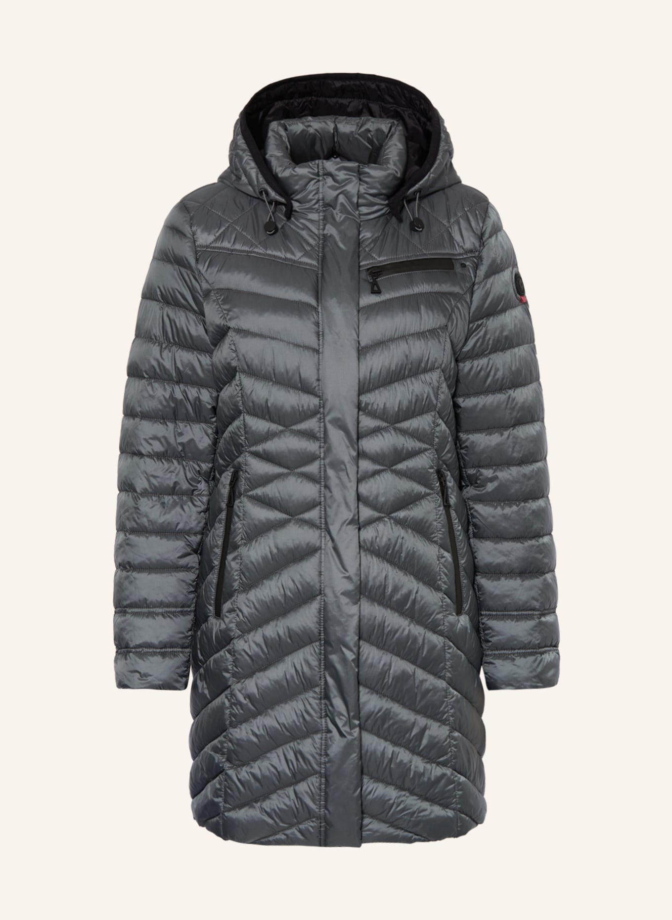 GIL BRET Quilted coat with DUPONT™ SORONA® insulation, Color: GREEN (Image 1)