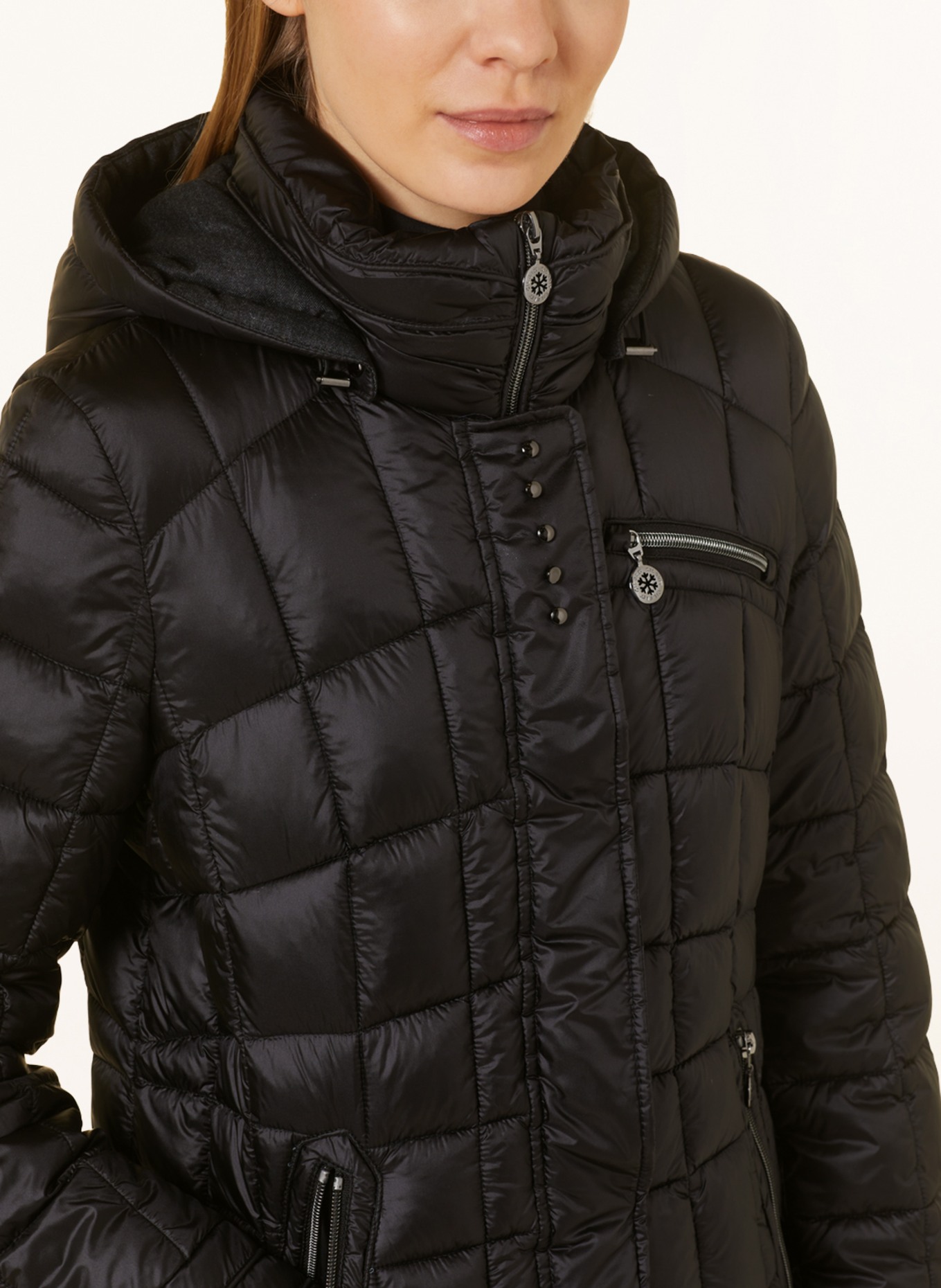 GIL BRET Quilted coat with DUPONT™ SORONA® insulation, Color: BLACK (Image 5)