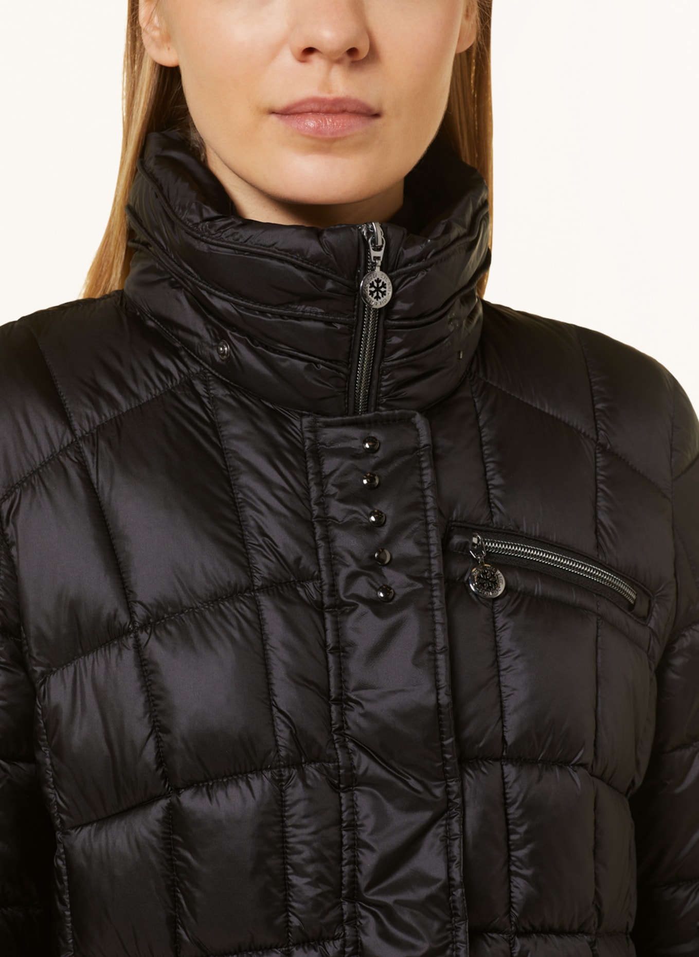GIL BRET Quilted coat with DUPONT™ SORONA® insulation, Color: BLACK (Image 7)