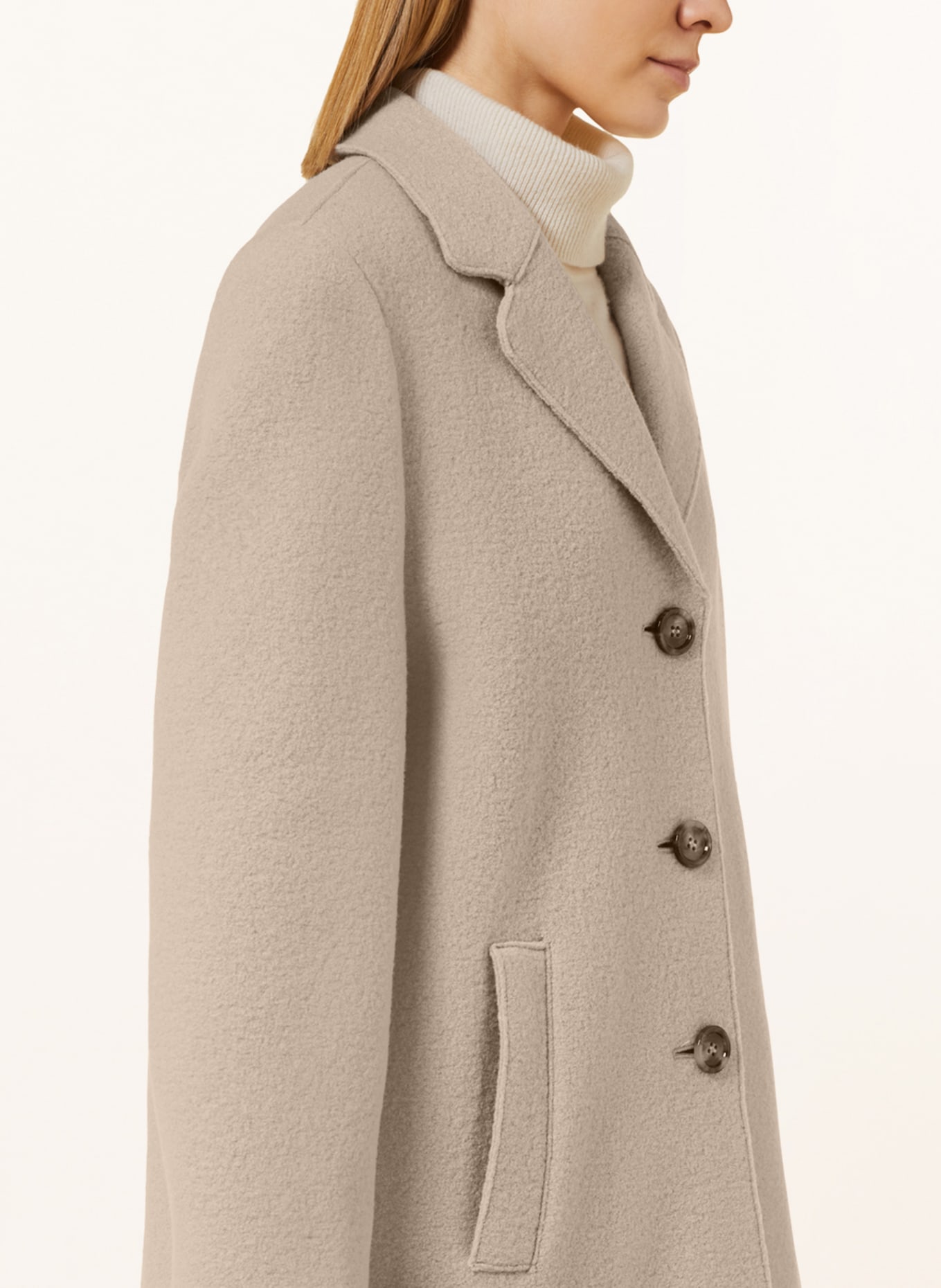 GIL BRET Wool coat, Color: BEIGE (Image 4)