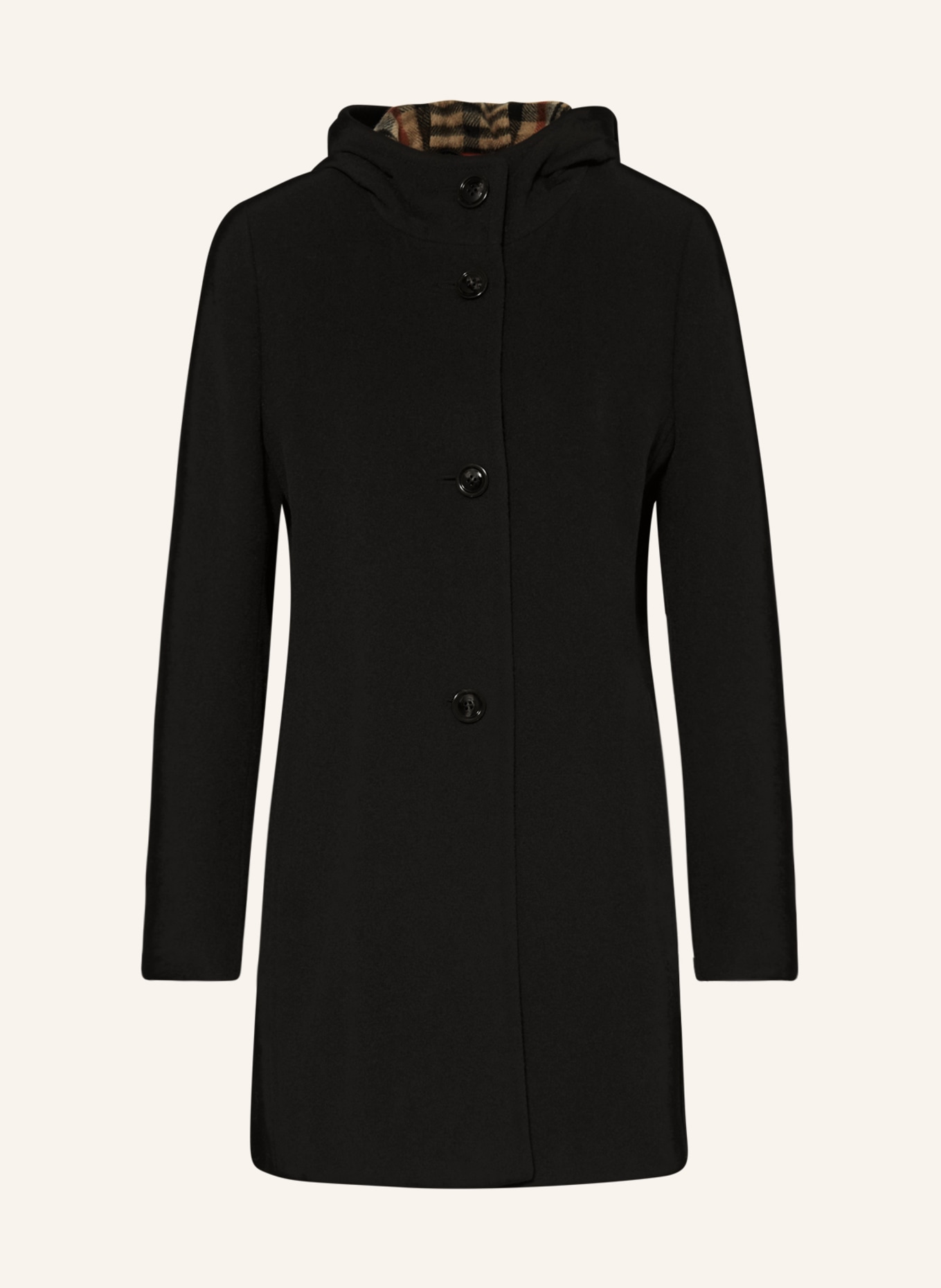 GIL BRET Wool coat, Color: BLACK (Image 1)