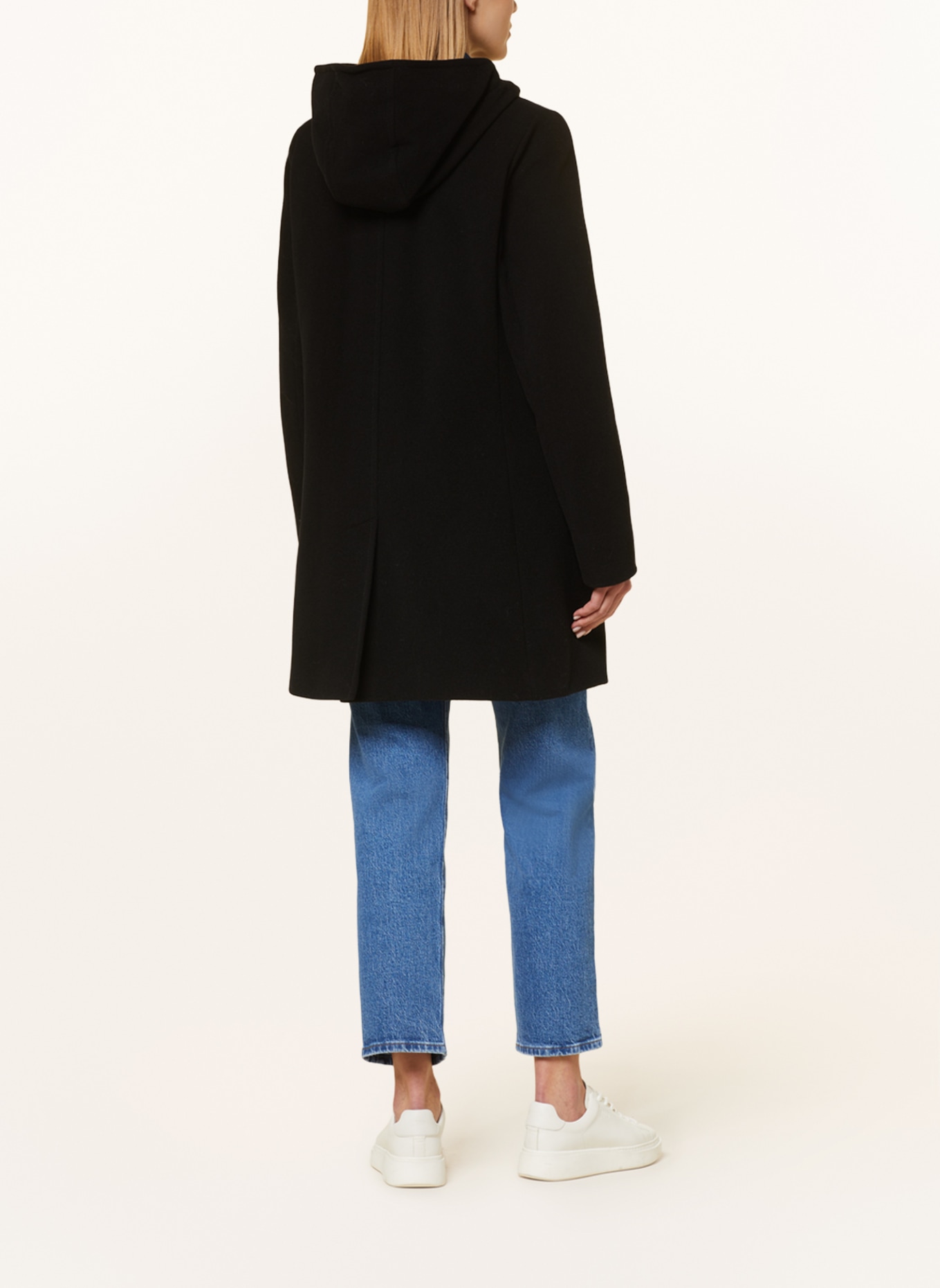 GIL BRET Wool coat, Color: BLACK (Image 3)