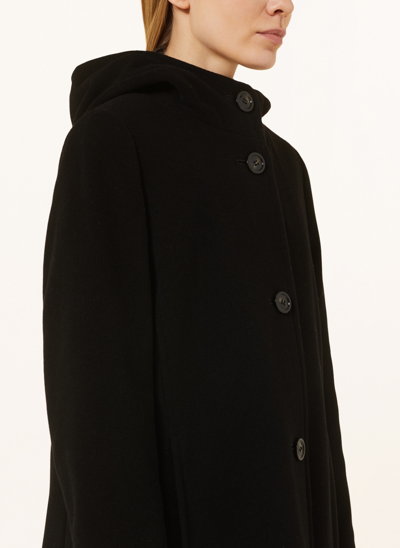 GIL BRET Wool coat, Color: BLACK (Image 5)