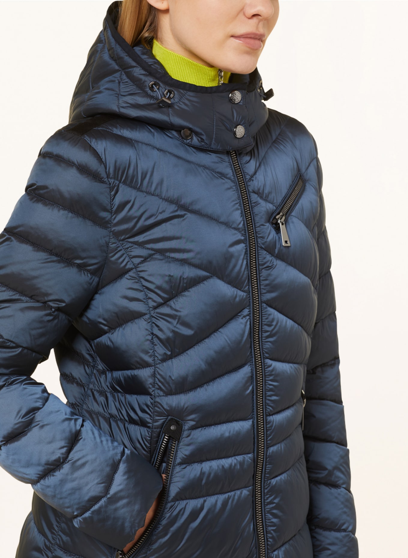 GIL BRET Quilted coat with DUPONT™ SORONA® insulation, Color: DARK BLUE (Image 5)