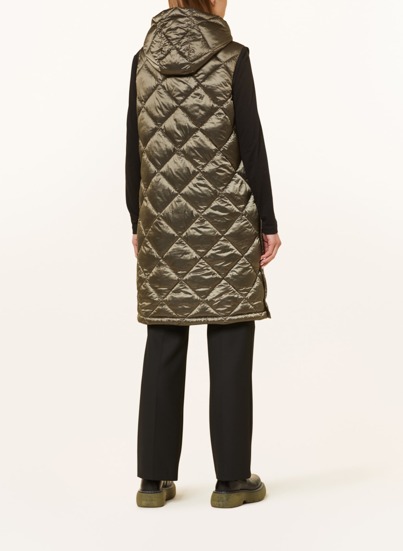 GIL BRET Quilted vest with DUPONT™ SORONA® insulation, Color: KHAKI (Image 3)