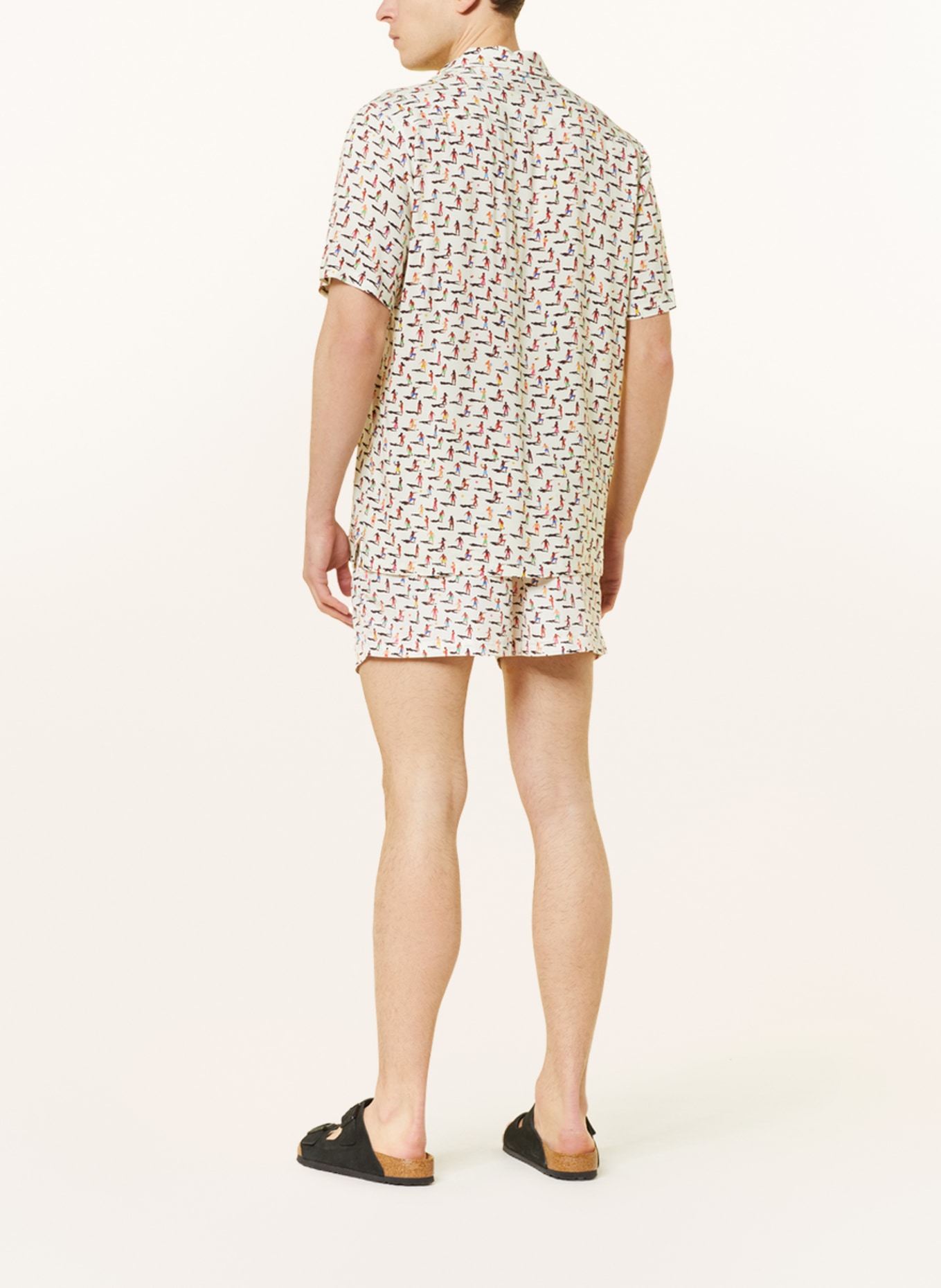 arrels BARCELONA Resorthemd ALTINHA × MALIKA FAVRE Comfort Fit, Farbe: WEISS/ BRAUN/ GRÜN (Bild 3)