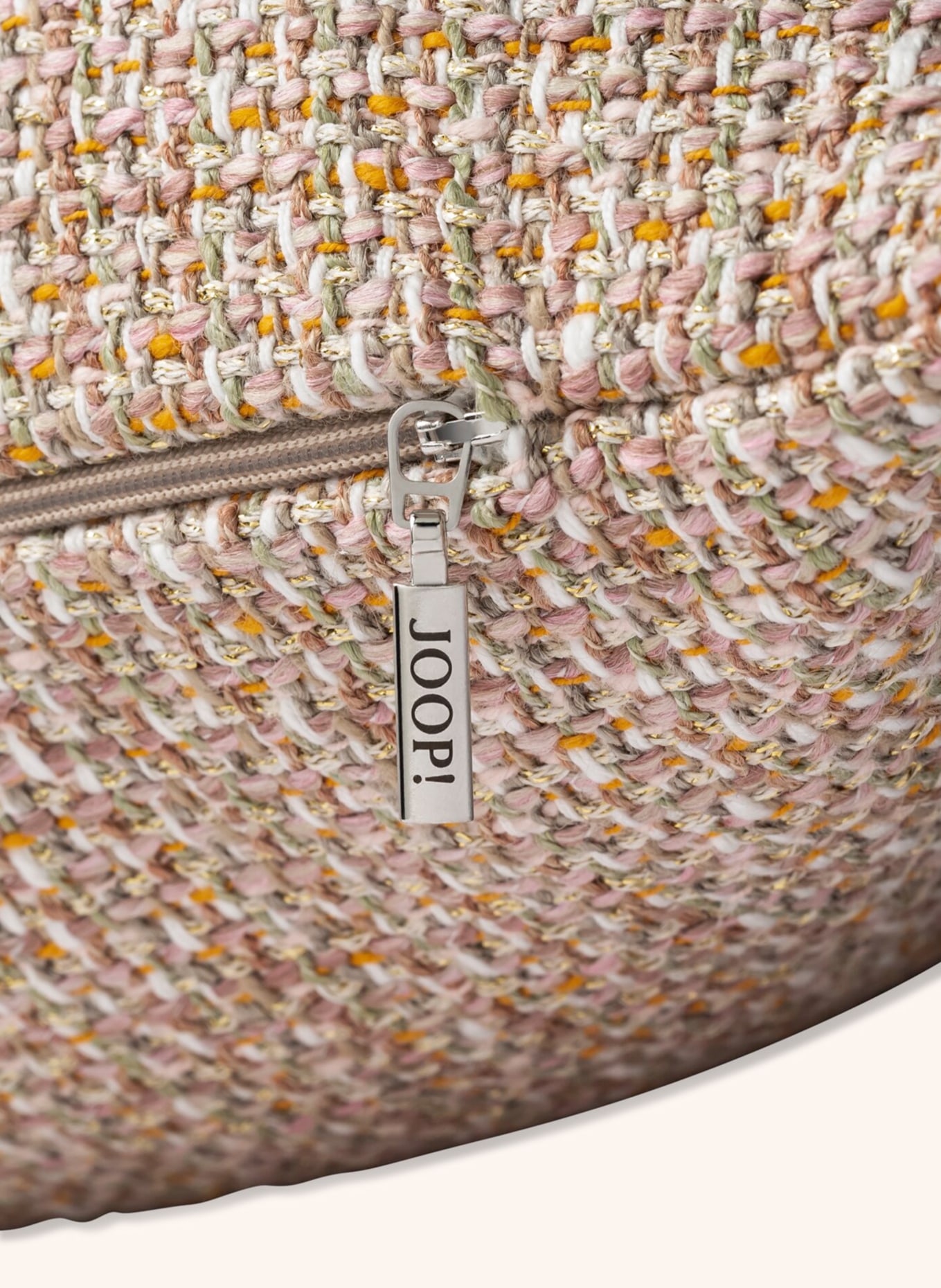 JOOP! Dekoracyjna poszewka na poduszkę JOOP! Wzór GRAND z bouclé z błyszczącą przędzą, Kolor: BLADORÓŻOWY (Obrazek 2)