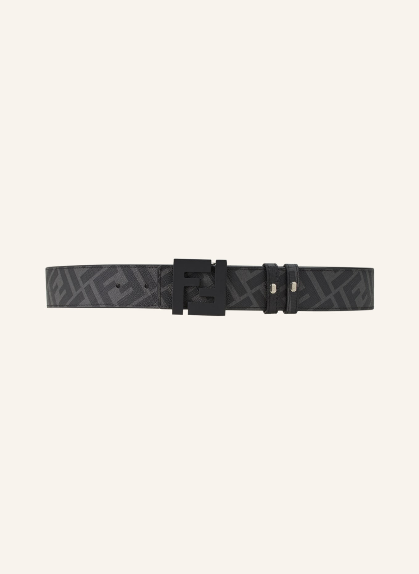 FENDI Reversible belt, Color: BLACK/ DARK GRAY (Image 2)