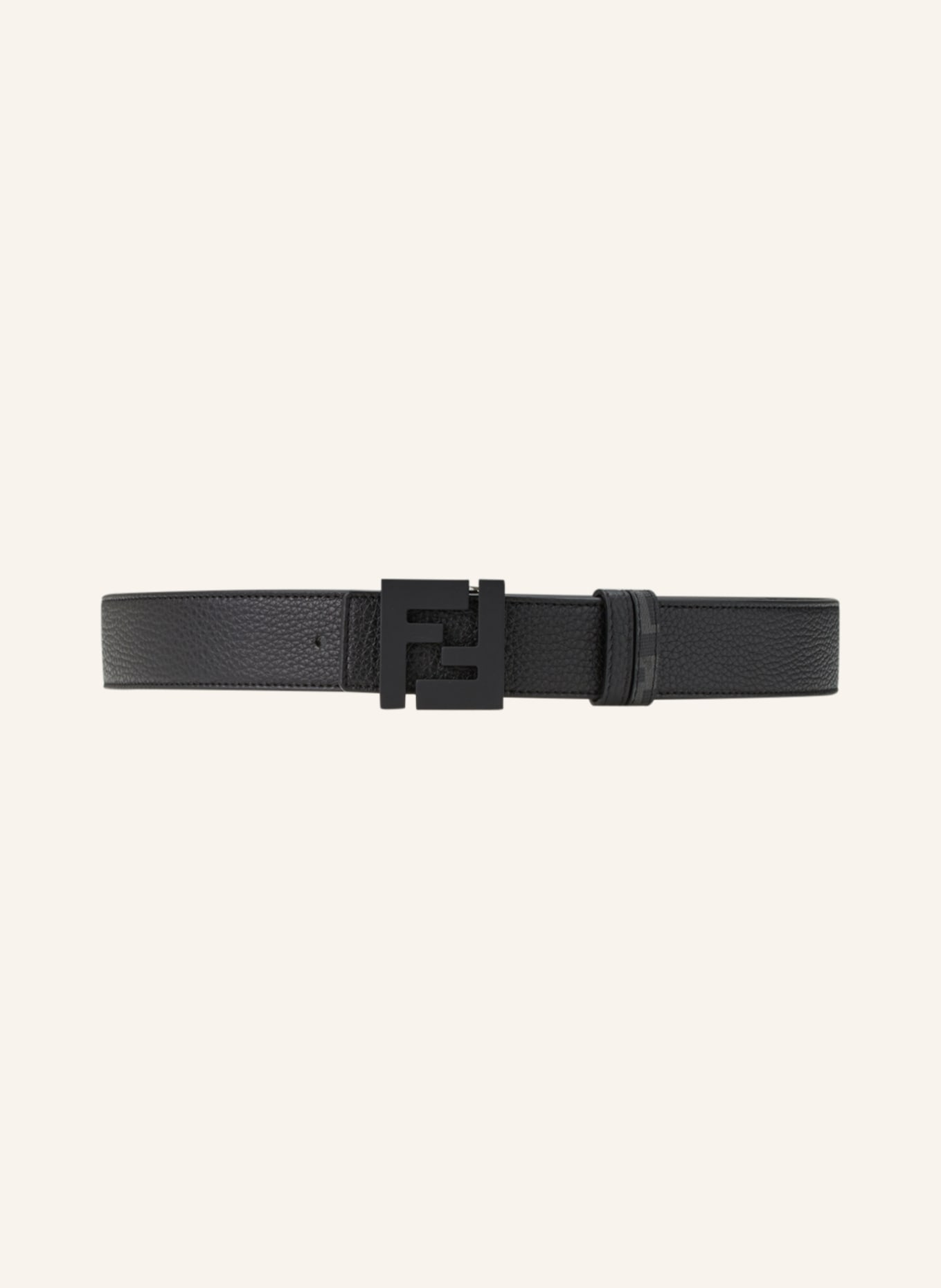 FENDI Reversible belt, Color: BLACK/ DARK GRAY (Image 3)