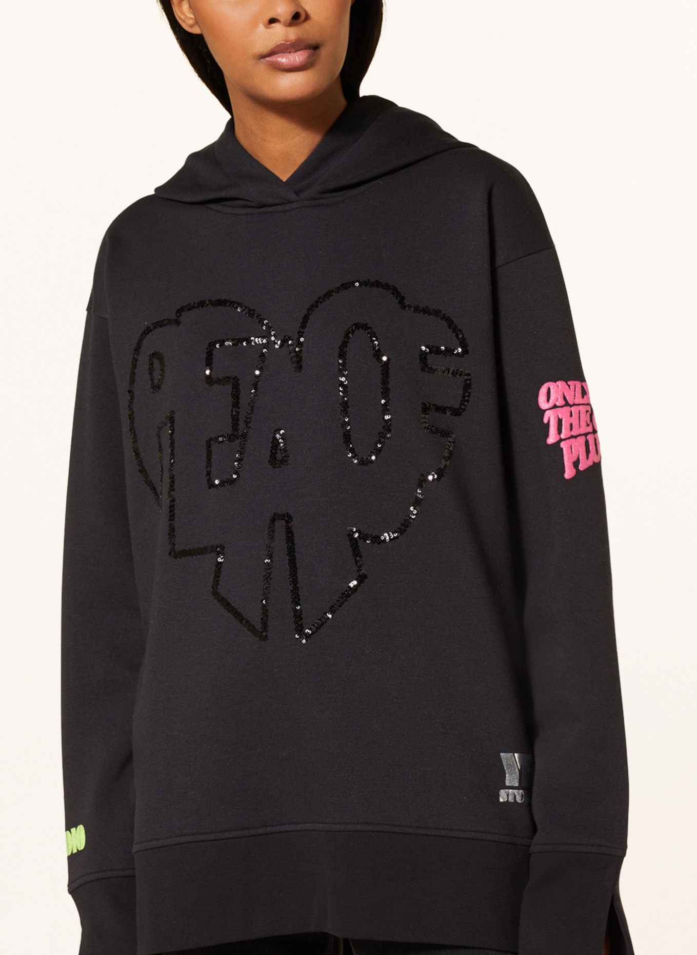 Hoodie with clearance sequins