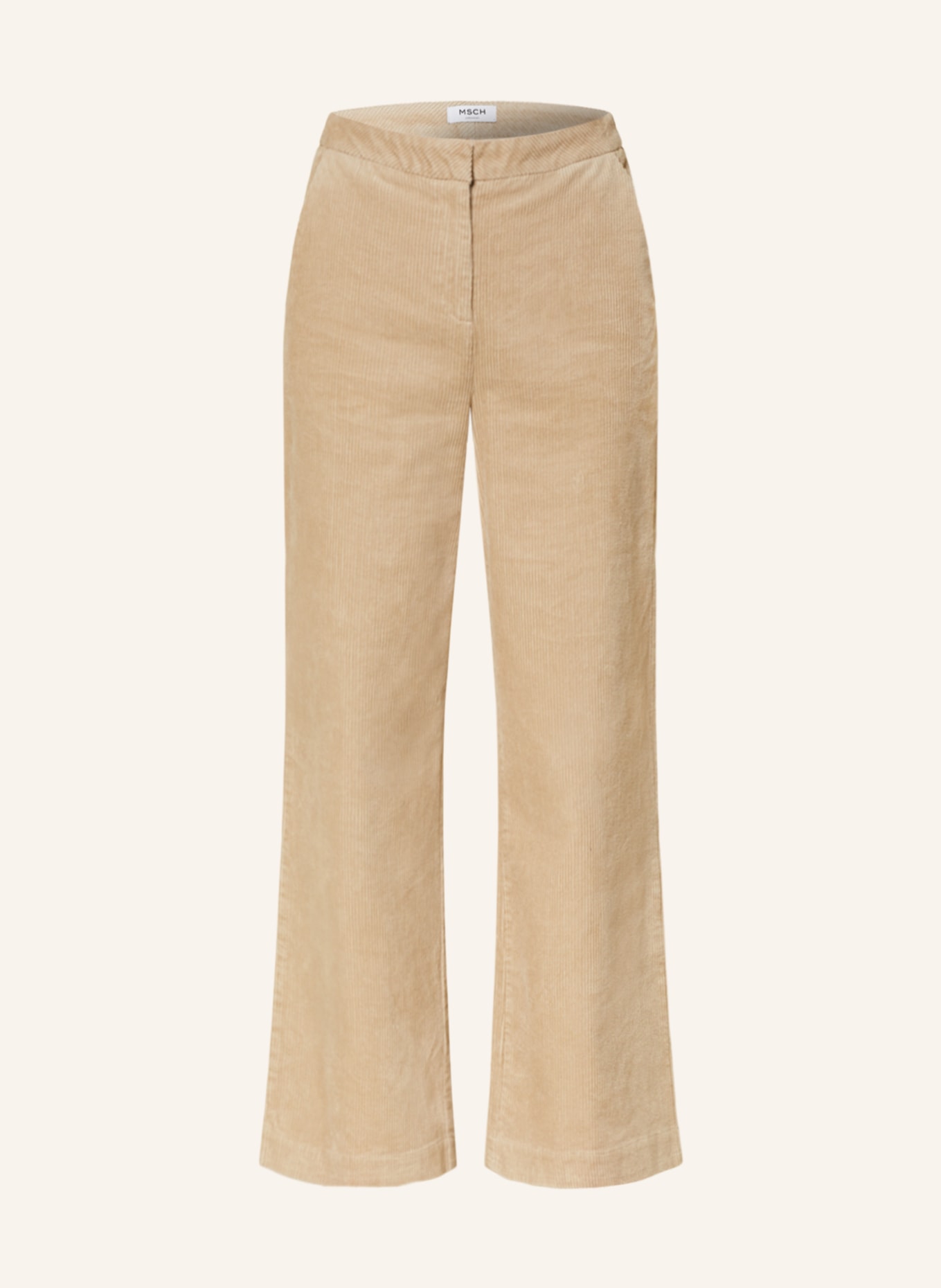 MSCH COPENHAGEN Corduroy trousers MSCHGEGGO, Color: BEIGE (Image 1)