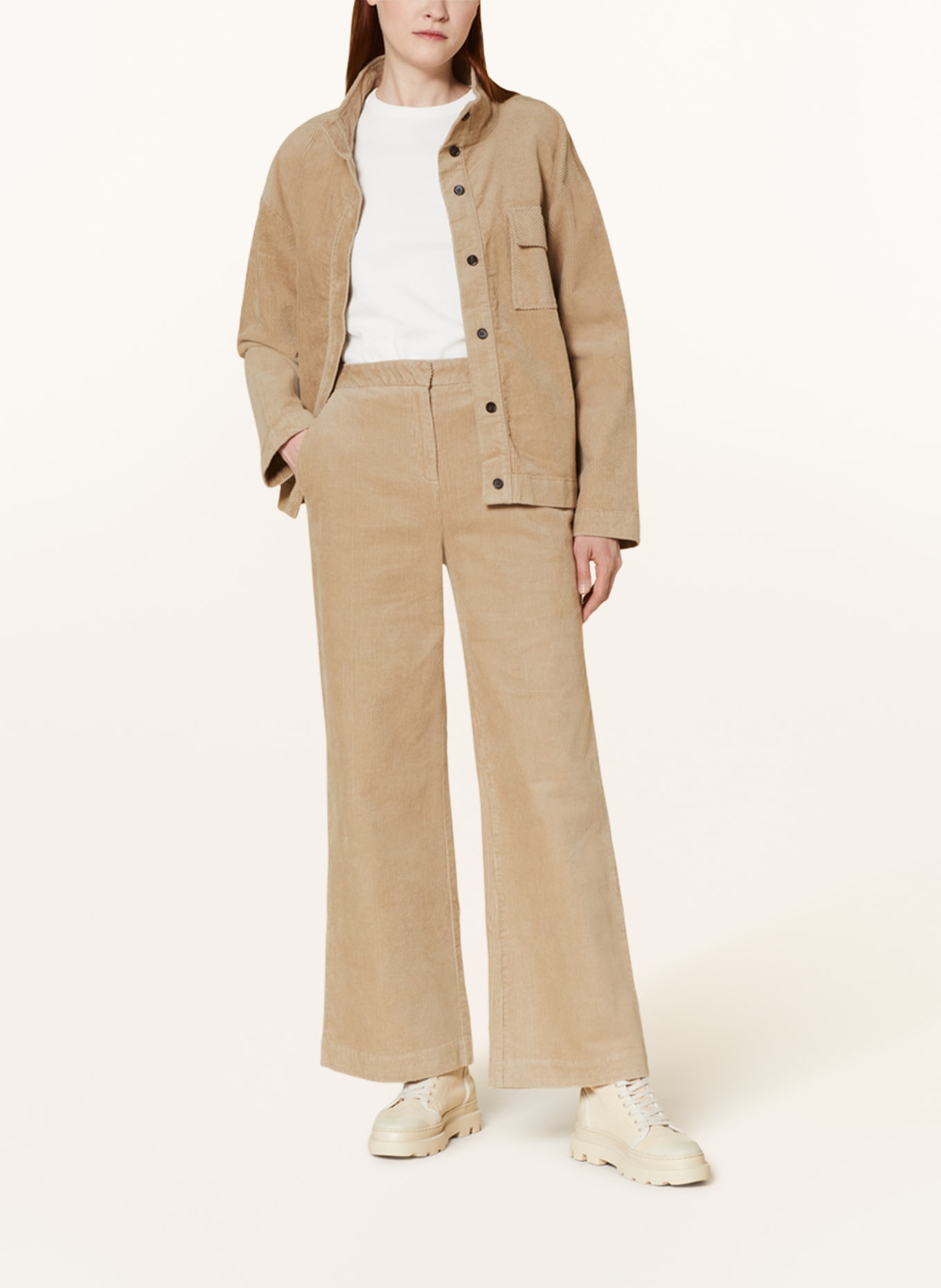 MSCH COPENHAGEN Corduroy trousers MSCHGEGGO, Color: BEIGE (Image 2)