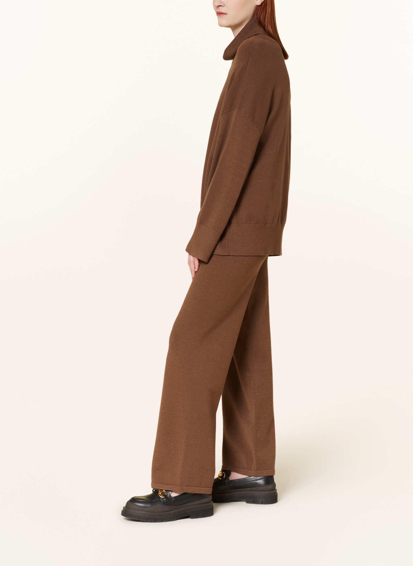MSCH COPENHAGEN Spodnie z dzianiny MSCHODANNA RACHELLE, Kolor: BRĄZOWY (Obrazek 4)