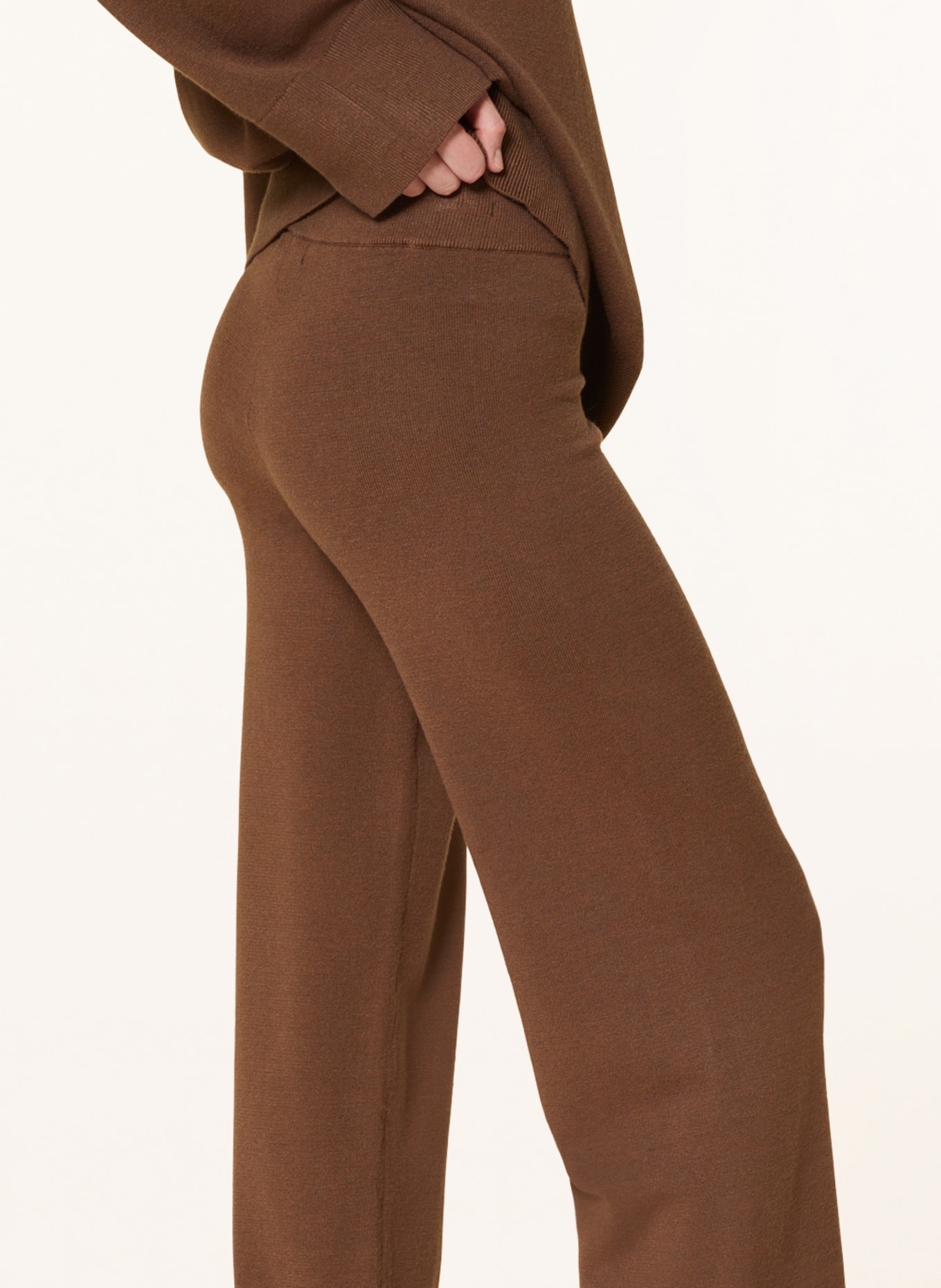 MSCH COPENHAGEN Knit trousers MSCHODANNA RACHELLE, Color: BROWN (Image 5)