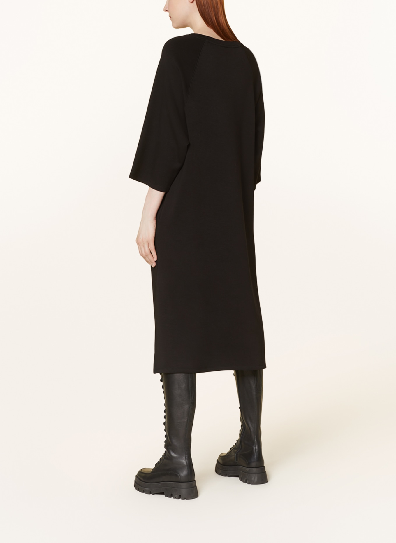 MSCH COPENHAGEN Jersey dress MSCHPETUA with 3/4 sleeves, Color: BLACK (Image 3)