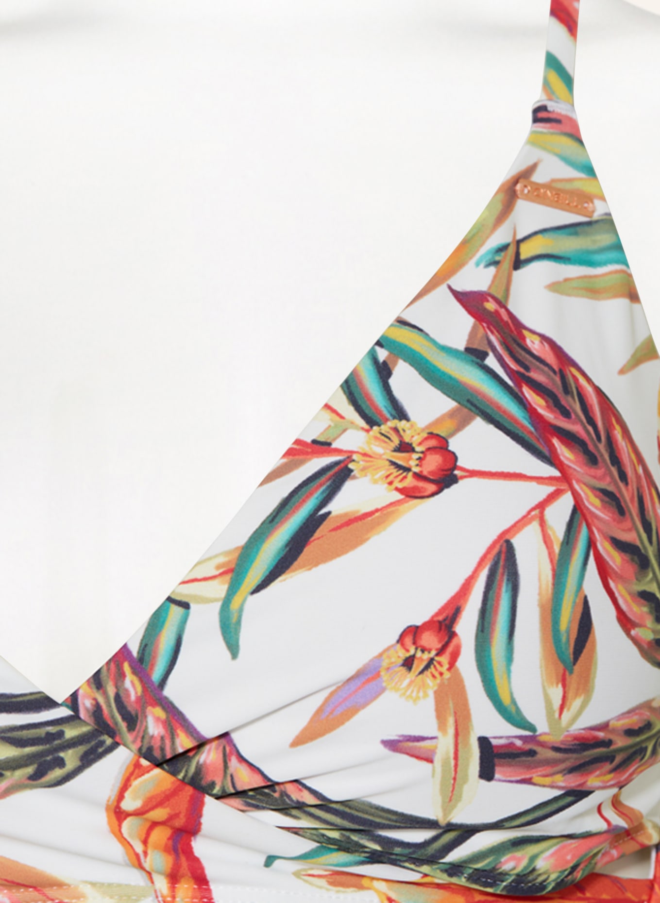 O'NEILL Bralette bikini BAAY - MAOI in wrap look, Color: ECRU/ ORANGE/ GREEN (Image 4)