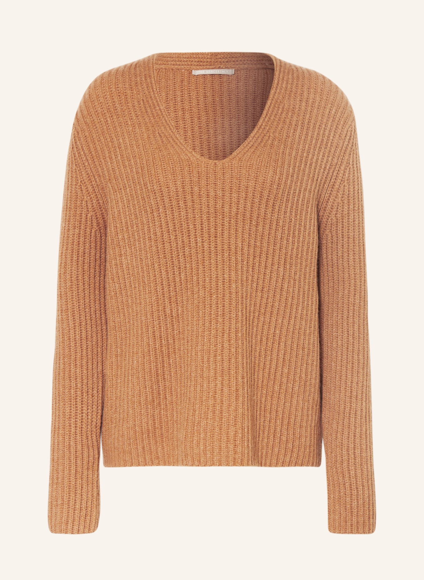 (THE MERCER) N.Y. Cashmere sweater, Color: LIGHT BROWN (Image 1)