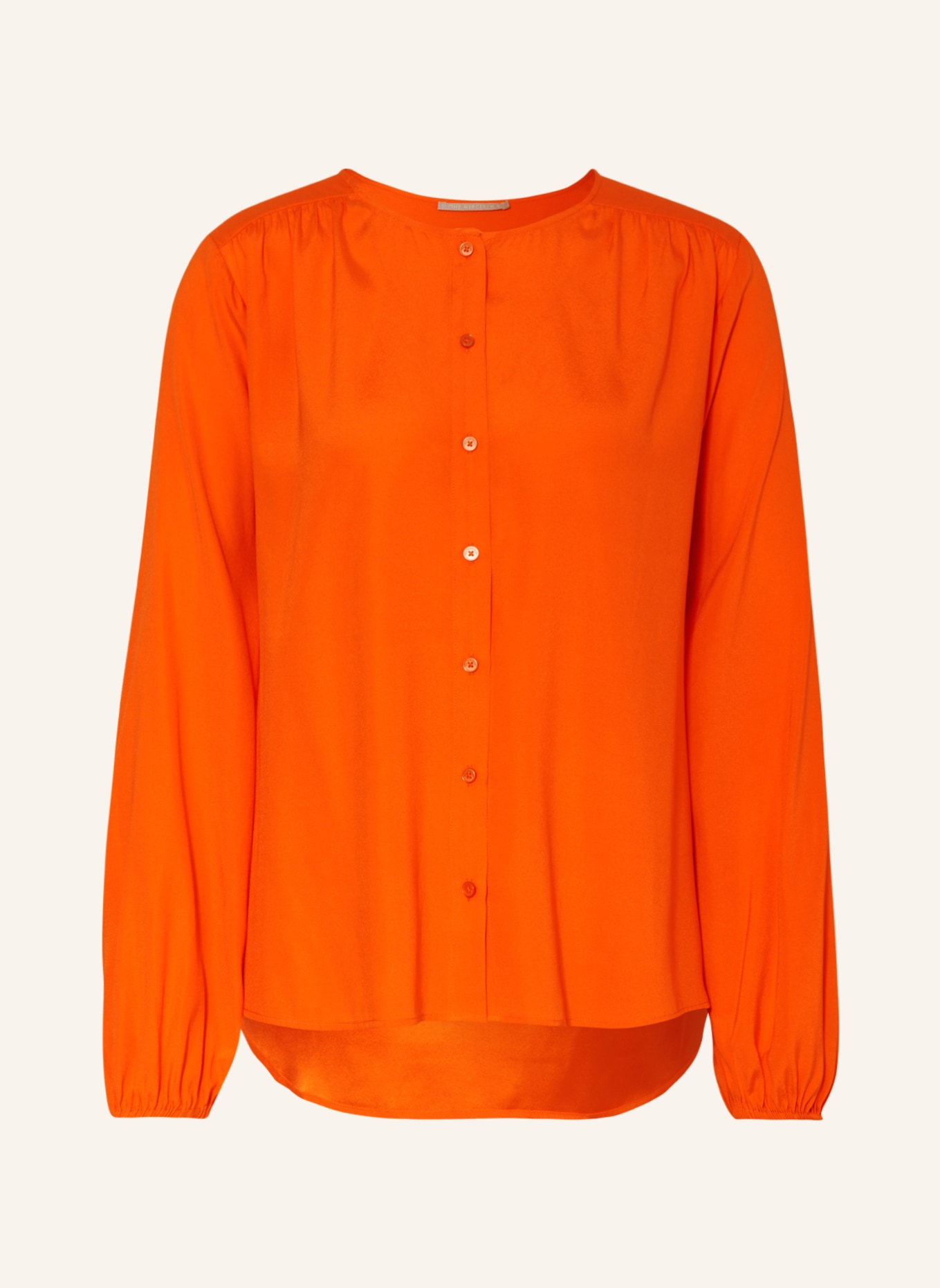 (THE MERCER) N.Y. Silk blouse, Color: ORANGE (Image 1)