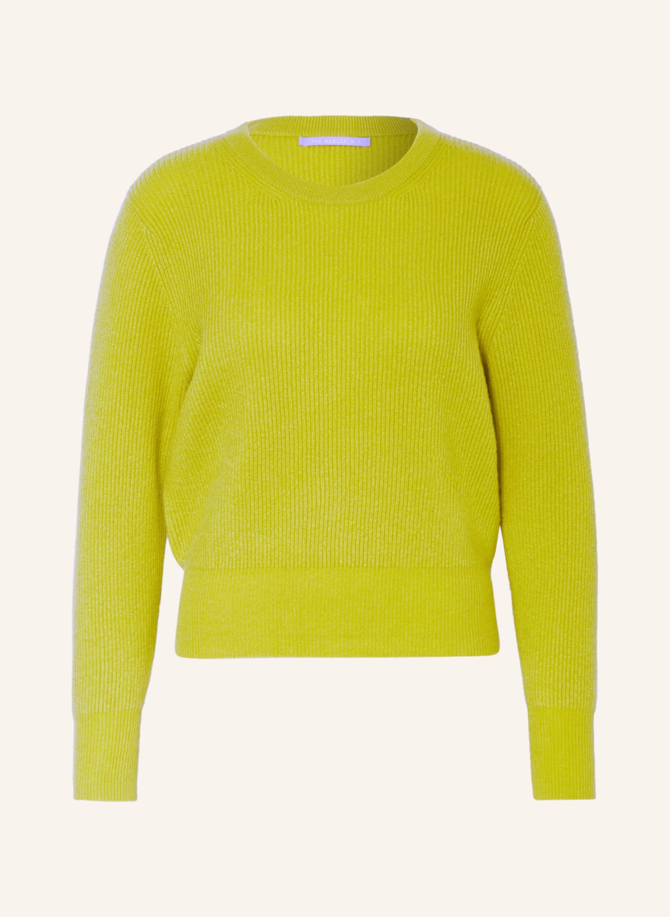 (THE MERCER) N.Y. Cashmere sweater, Color: LIGHT GREEN (Image 1)