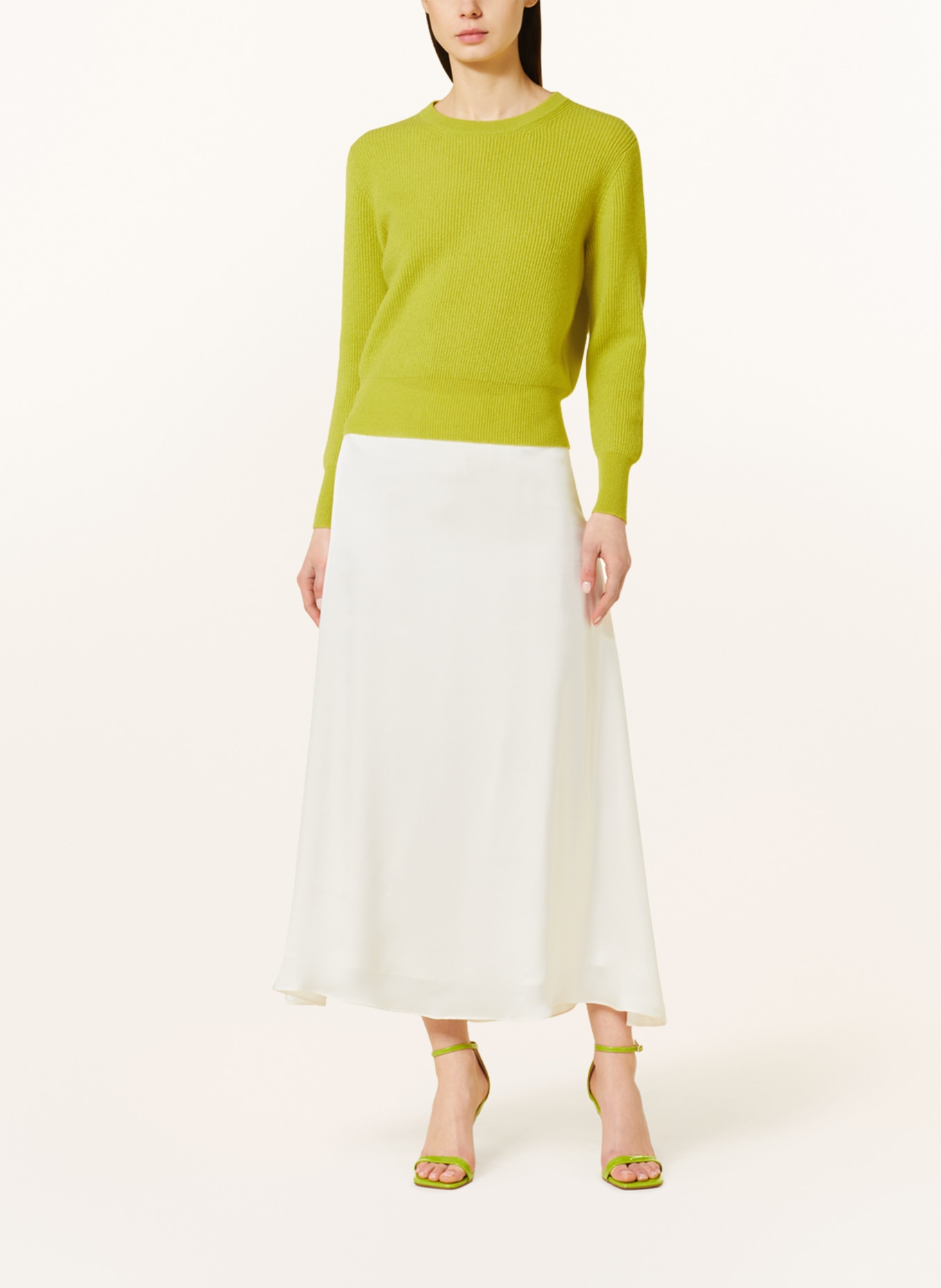 (THE MERCER) N.Y. Cashmere sweater, Color: LIGHT GREEN (Image 2)