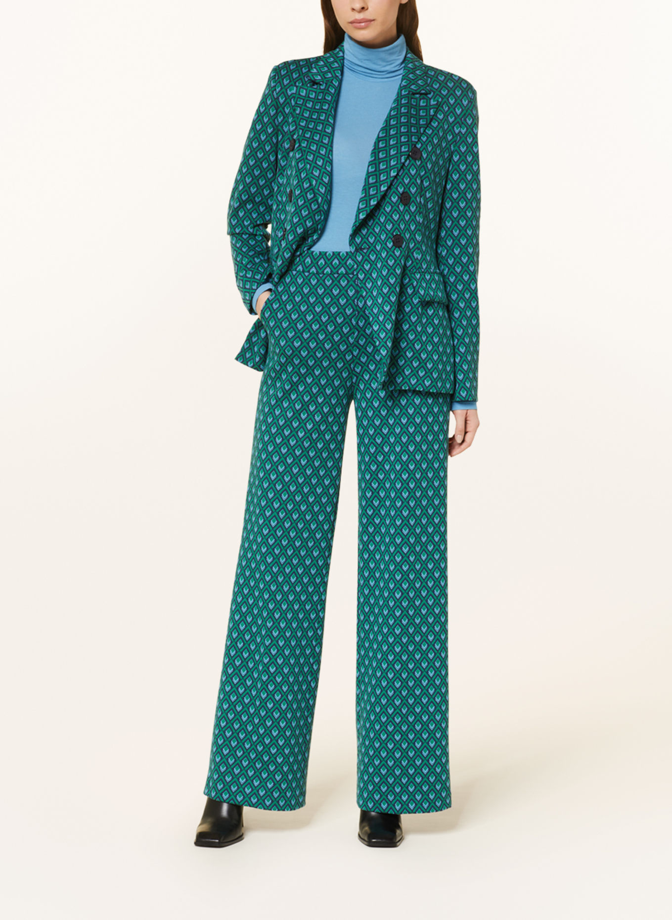 SEM PER LEI Jersey pants, Color: TEAL/ GREEN (Image 2)