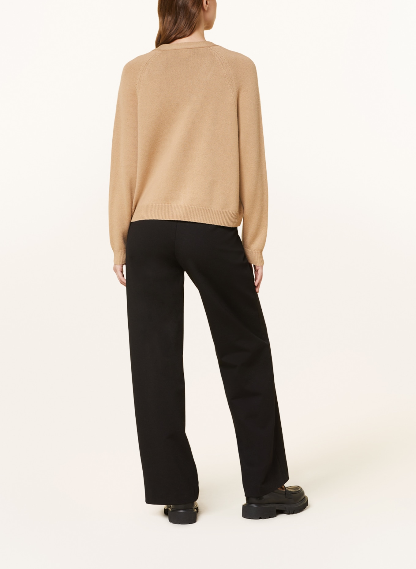 SEM PER LEI Cardigan with cashmere, Color: CAMEL (Image 3)